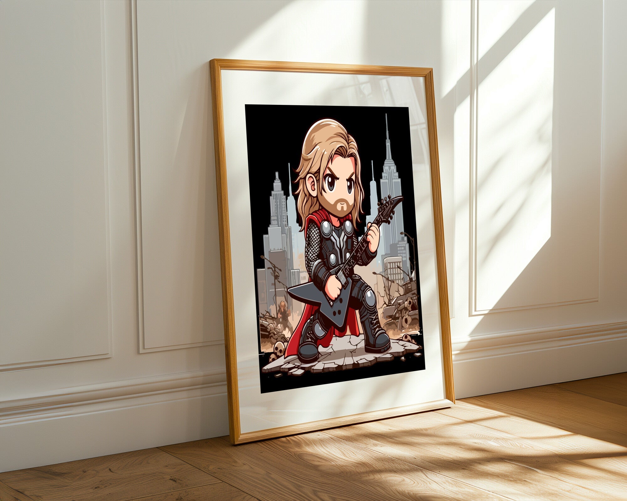 Thor Rockero Metal | Cuadro decorativo de Monkey Canvas