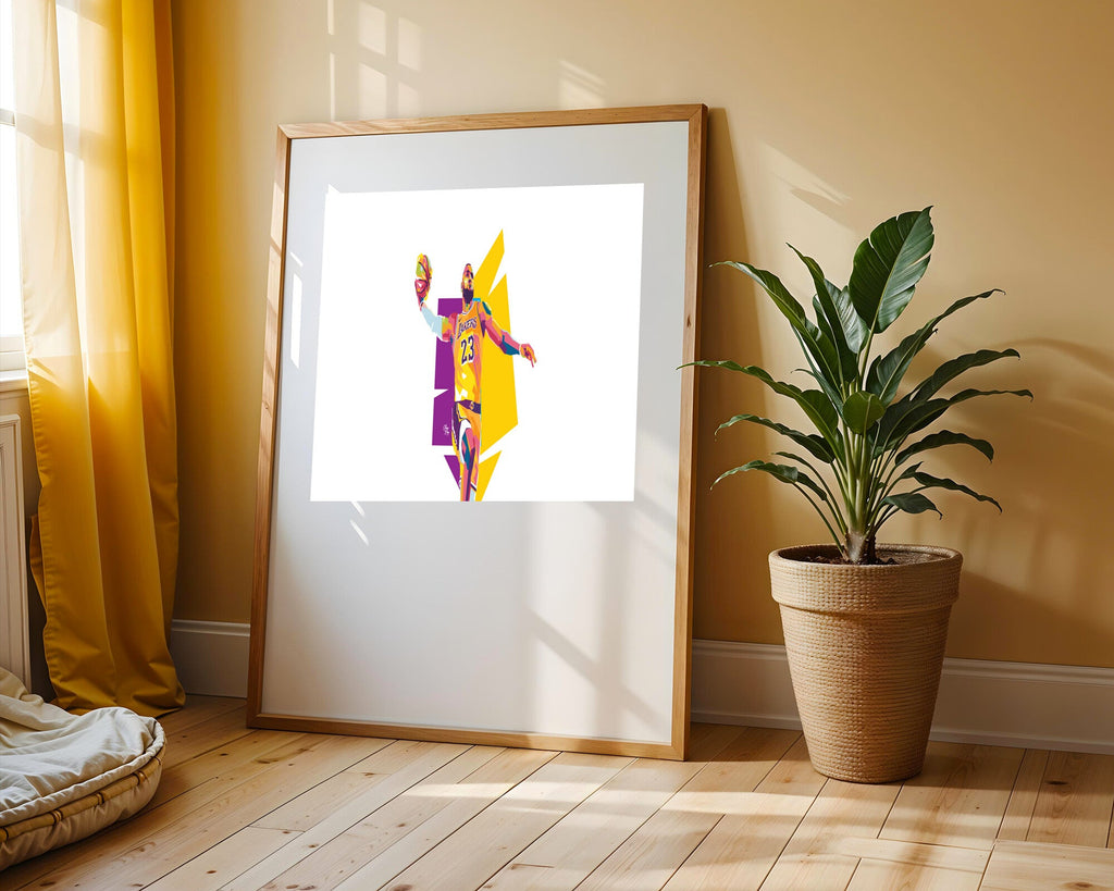 LeBron James Pop Art | Cuadro decorativo de Monkey Canvas