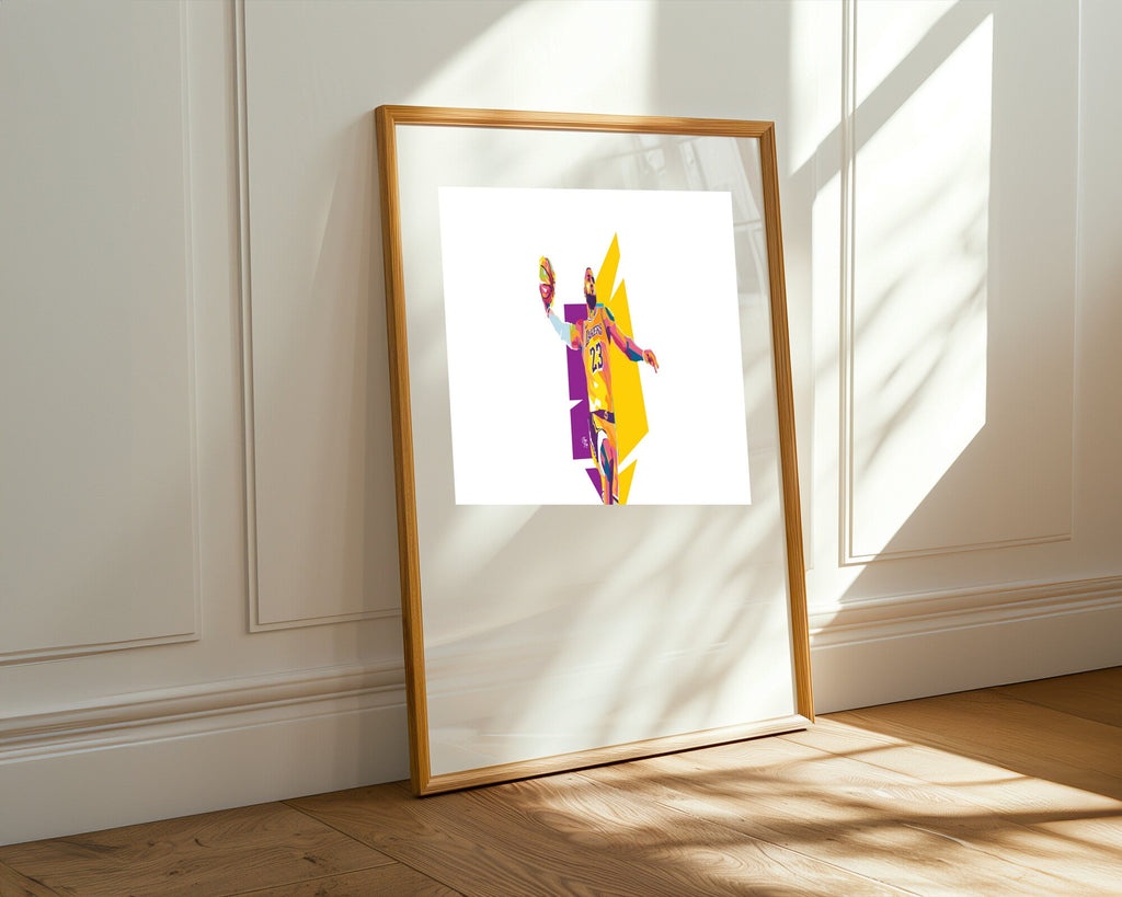 LeBron James Pop Art | Cuadro decorativo de Monkey Canvas