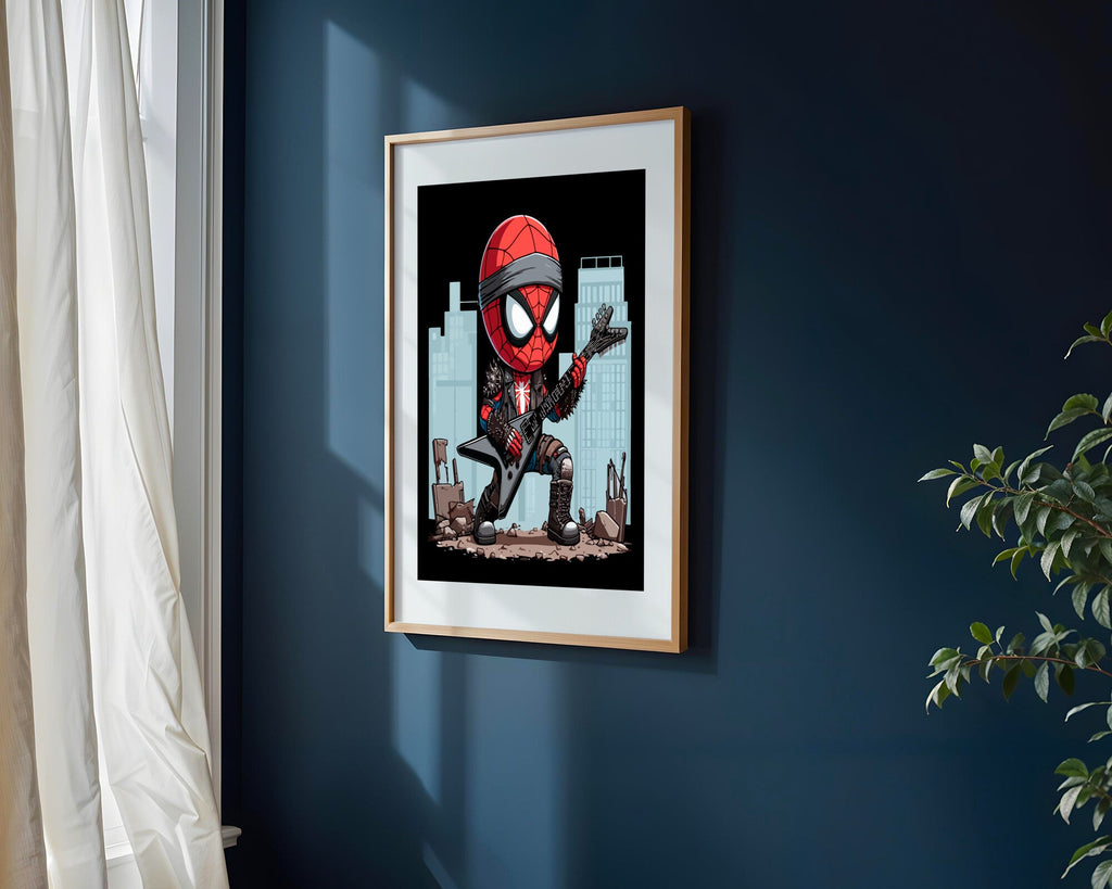 Spider-Man Punk Rockero | Cuadro decorativo de Monkey Canvas
