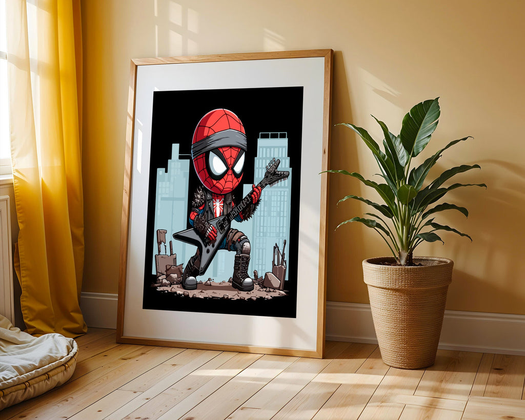 Spider-Man Punk Rockero | Cuadro decorativo de Monkey Canvas