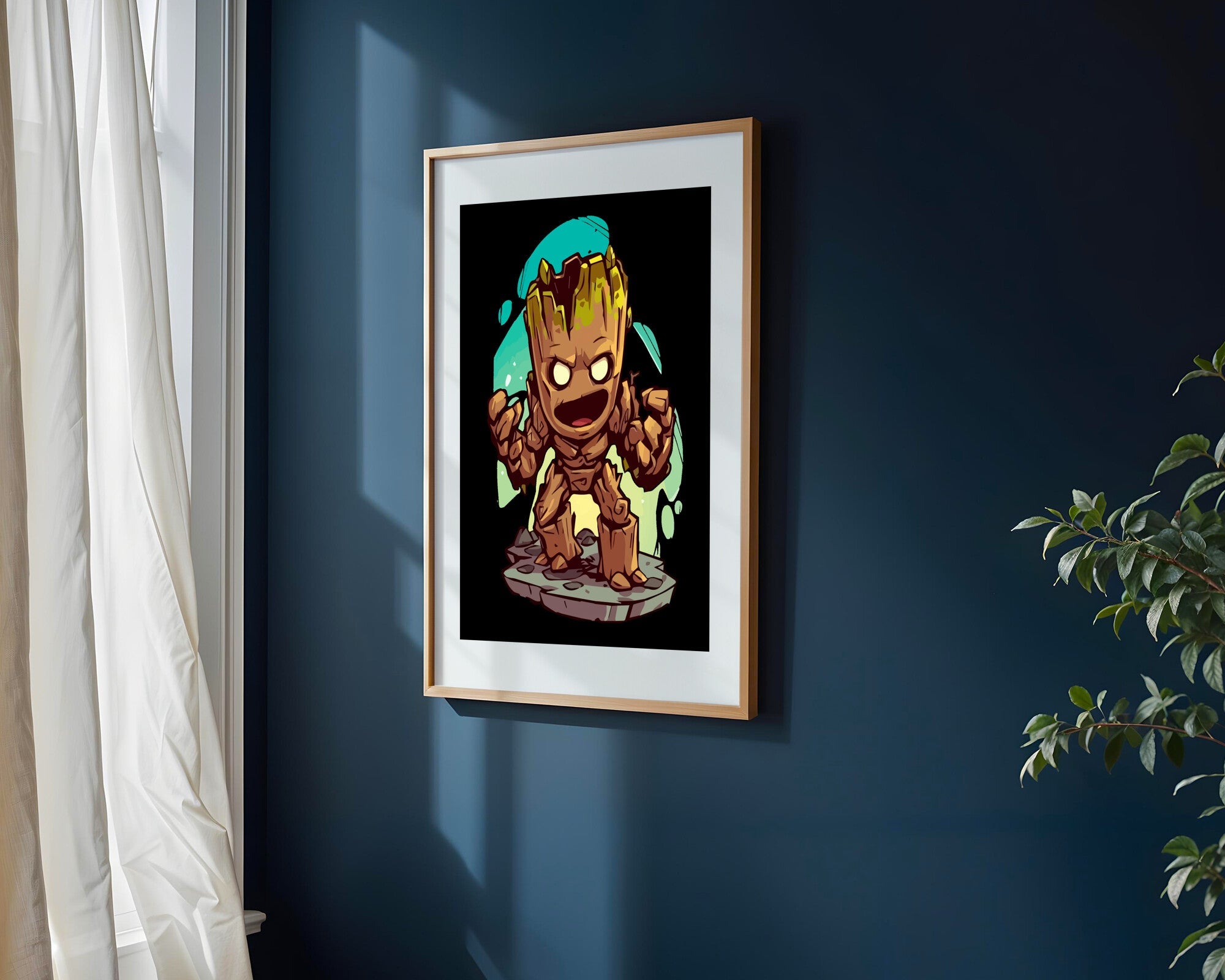 Groot Furia de Madera | Cuadro decorativo de Monkey Canvas