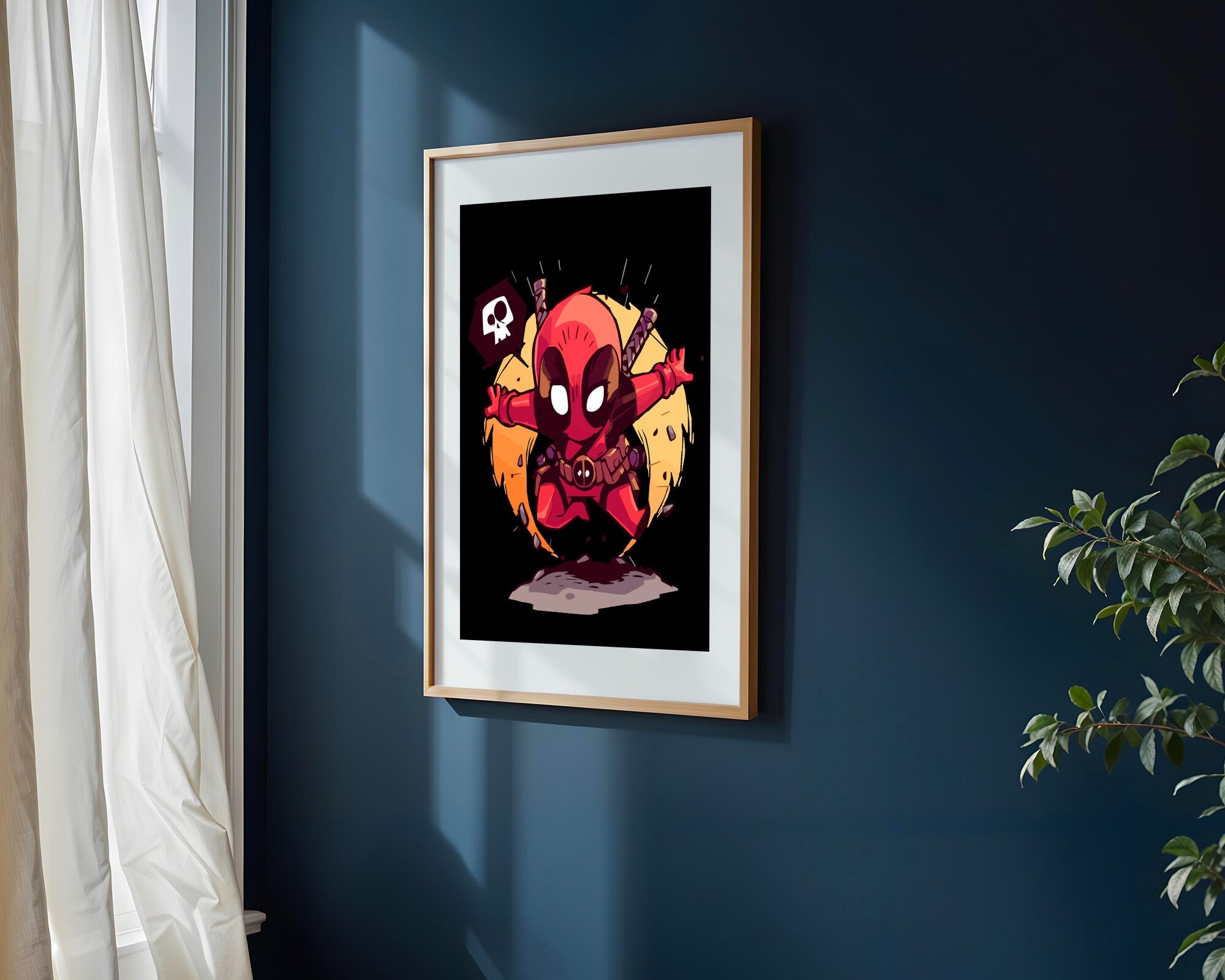 Deadpool Salto Explosivo | Cuadro decorativo de Monkey Canvas