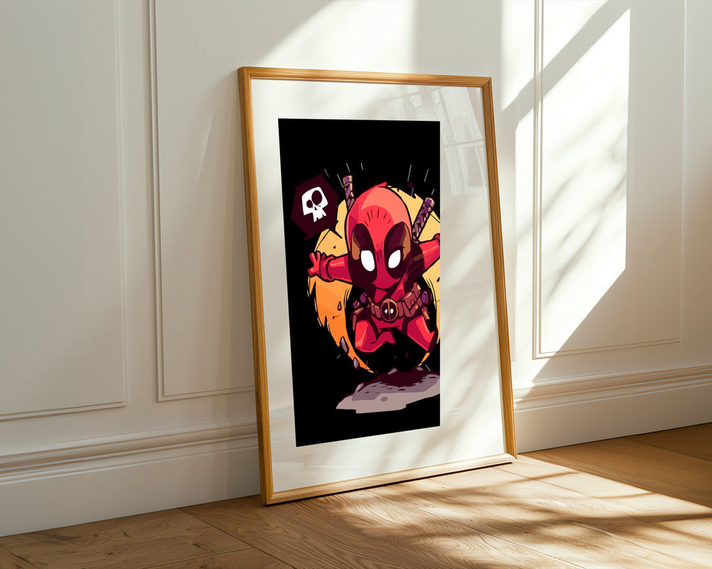 Deadpool Salto Explosivo | Cuadro decorativo de Monkey Canvas