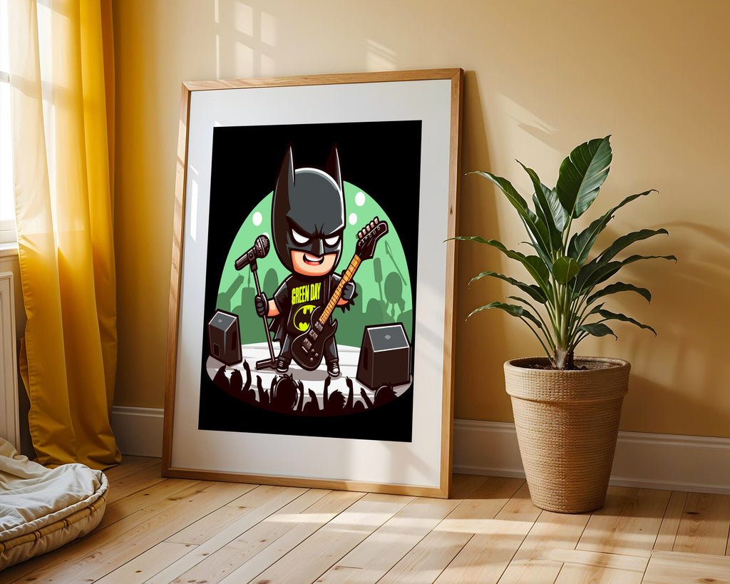Batman Rockstar de Escenario | Cuadro decorativo de Monkey Canvas