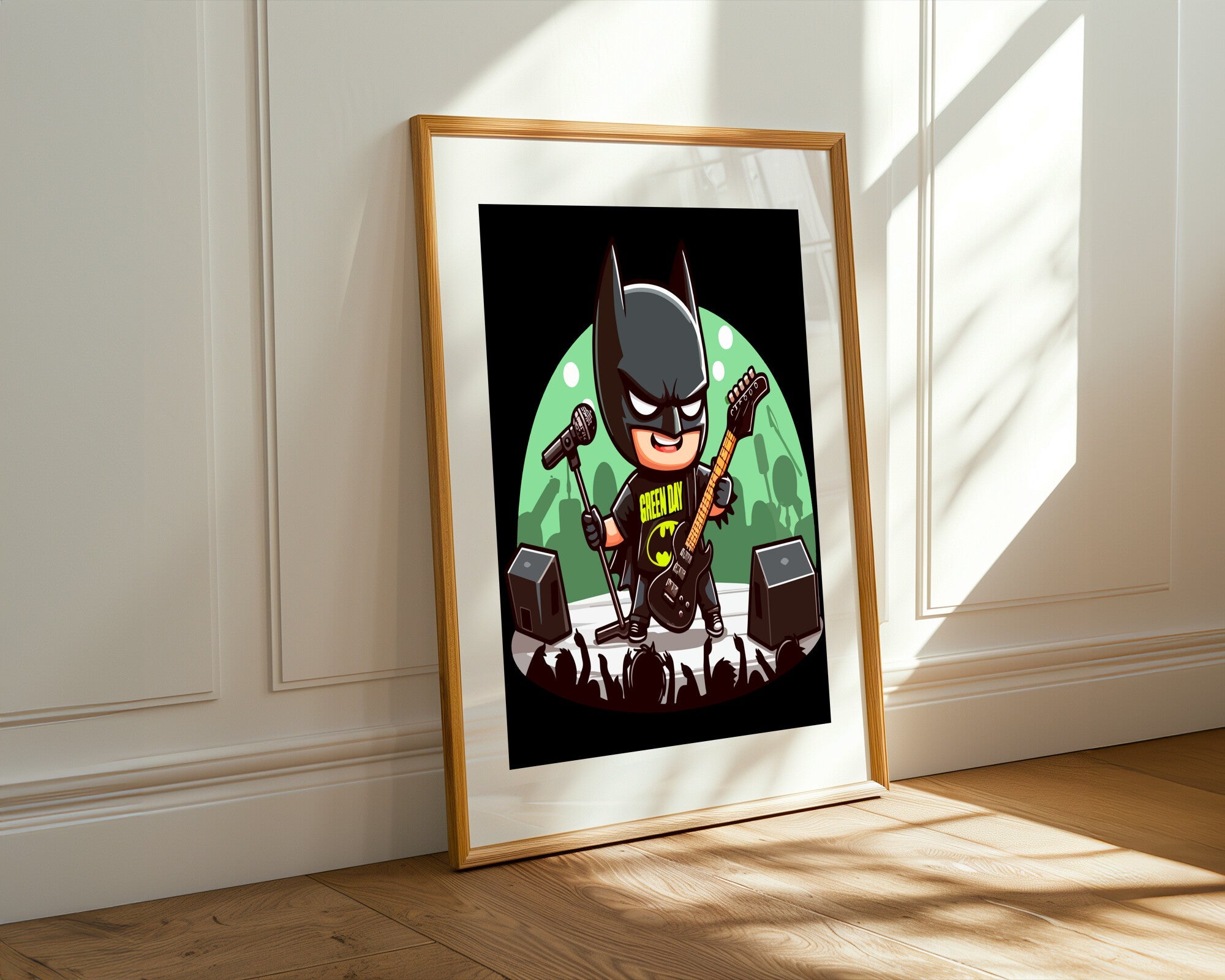 Batman Rockstar de Escenario | Cuadro decorativo de Monkey Canvas