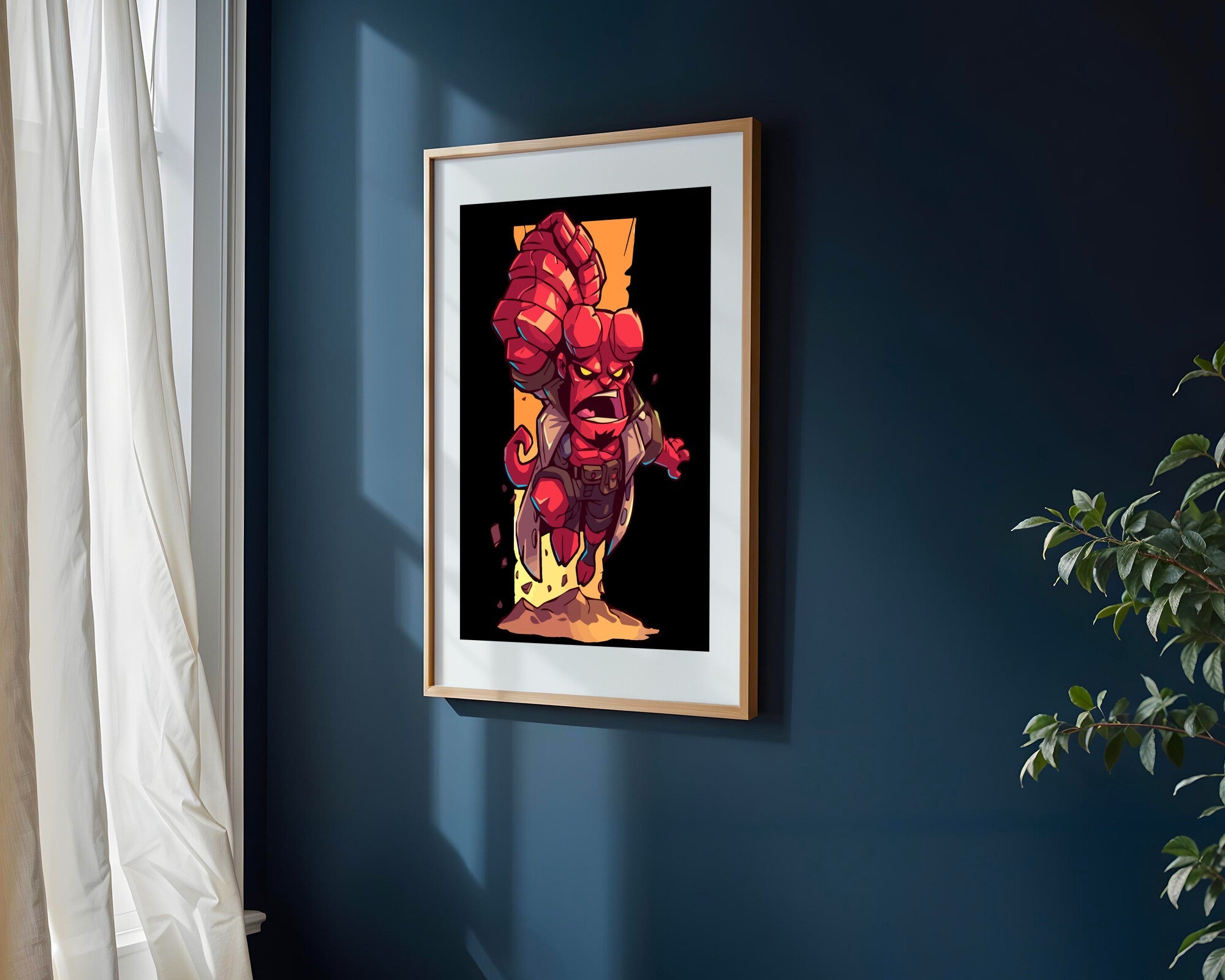 Hellboy Puño de Piedra | Cuadro decorativo de Monkey Canvas