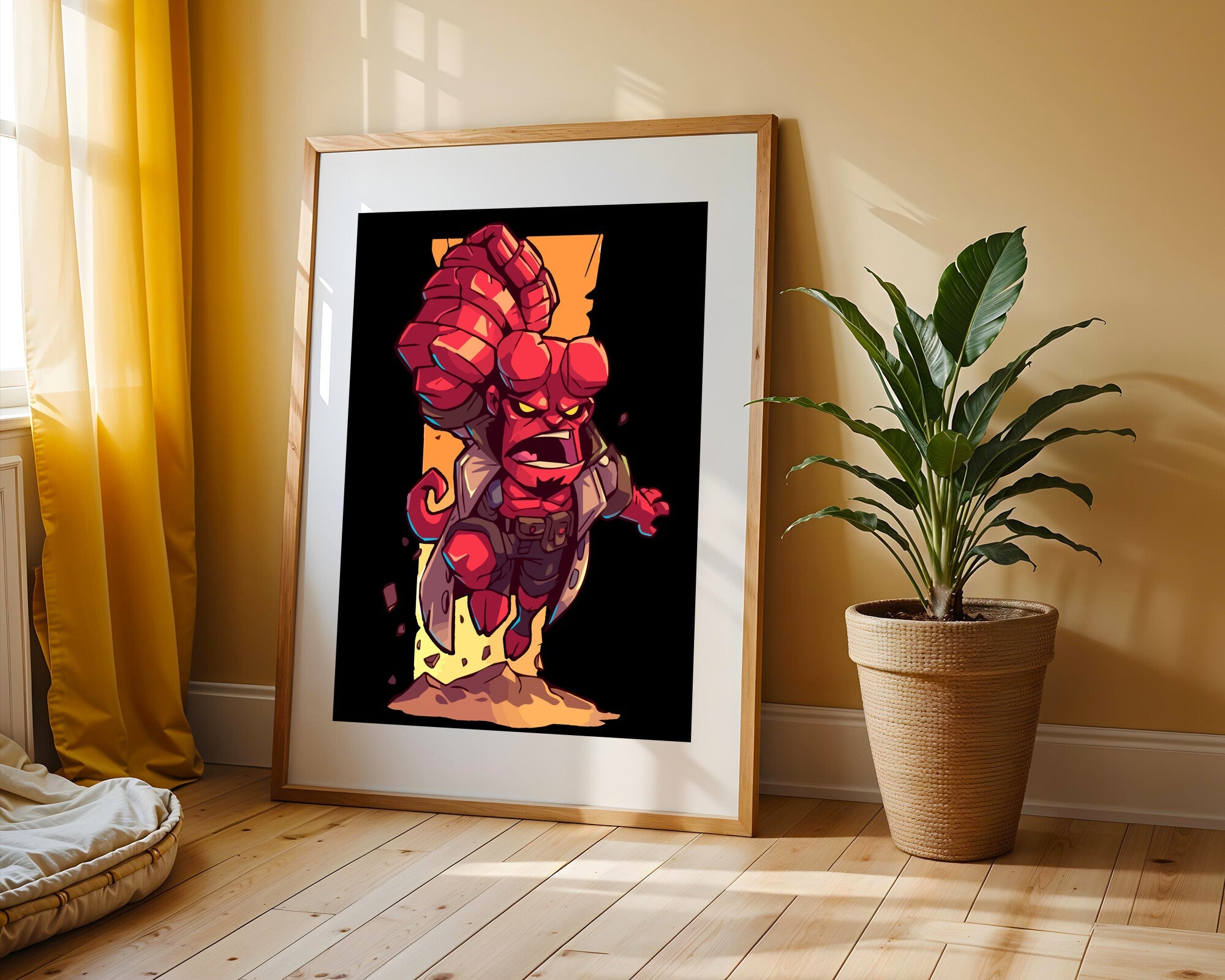 Hellboy Puño de Piedra | Cuadro decorativo de Monkey Canvas