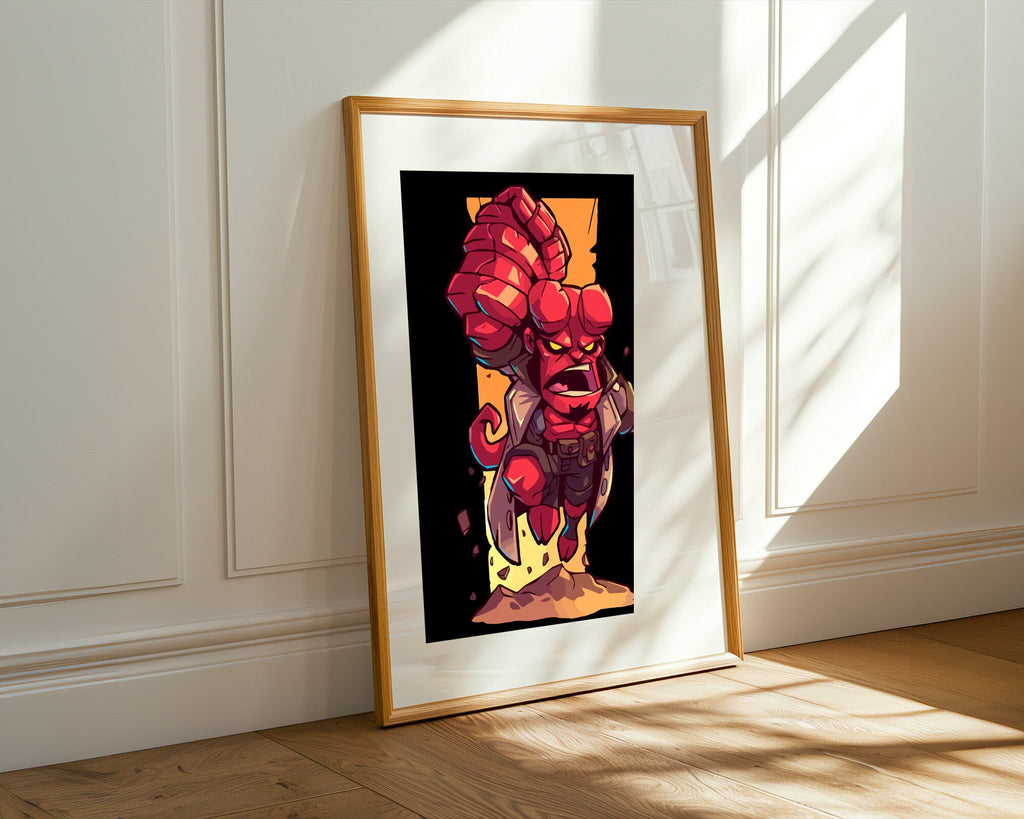 Hellboy Puño de Piedra | Cuadro decorativo de Monkey Canvas