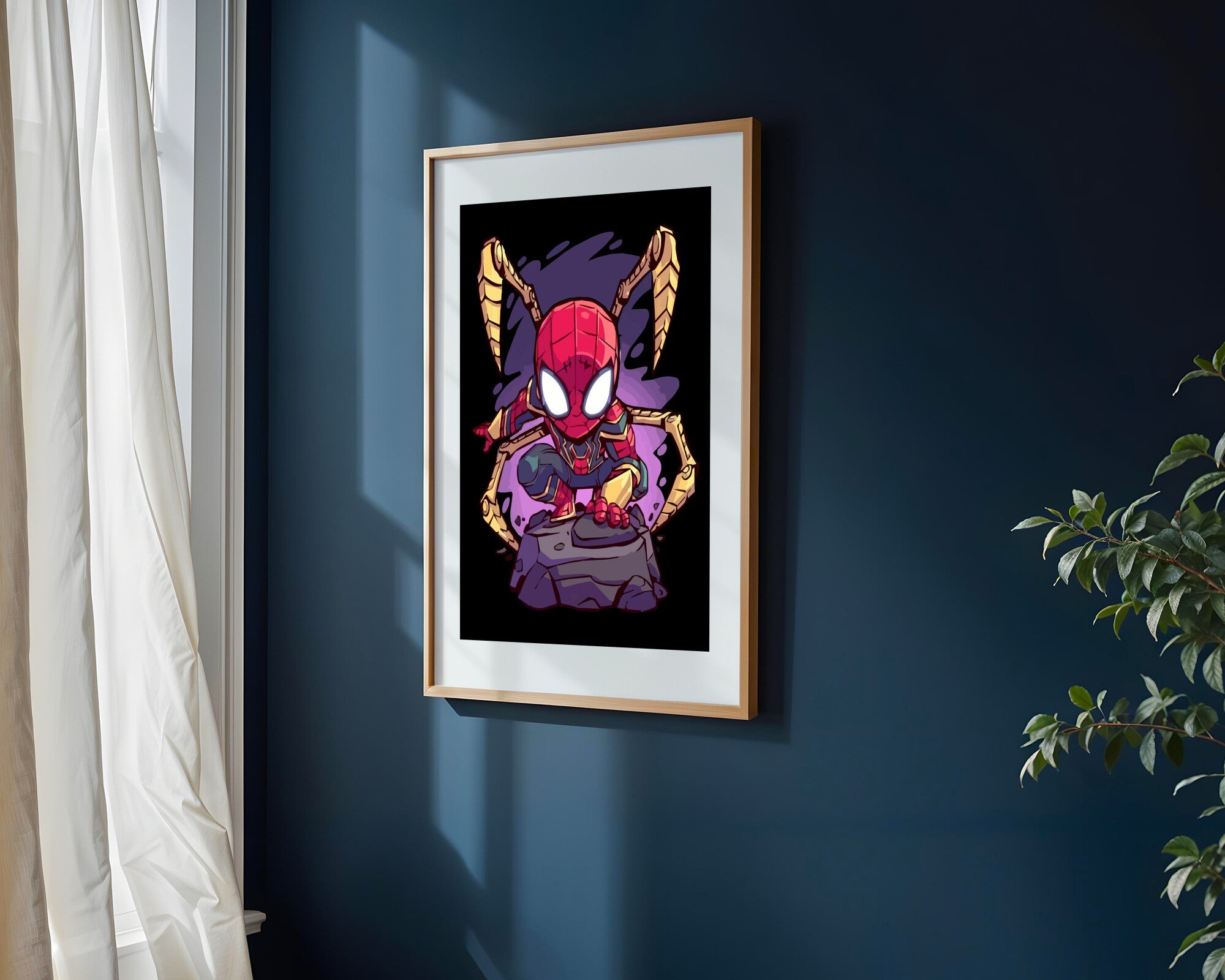 Iron Spider Sobre las Rocas | Cuadro decorativo de Monkey Canvas