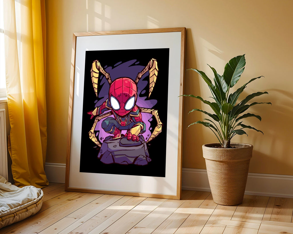 Iron Spider Sobre las Rocas | Cuadro decorativo de Monkey Canvas