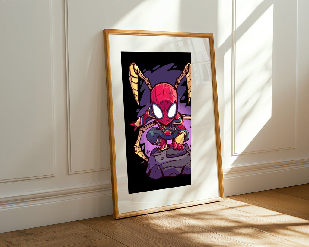 Iron Spider Sobre las Rocas | Cuadro decorativo de Monkey Canvas