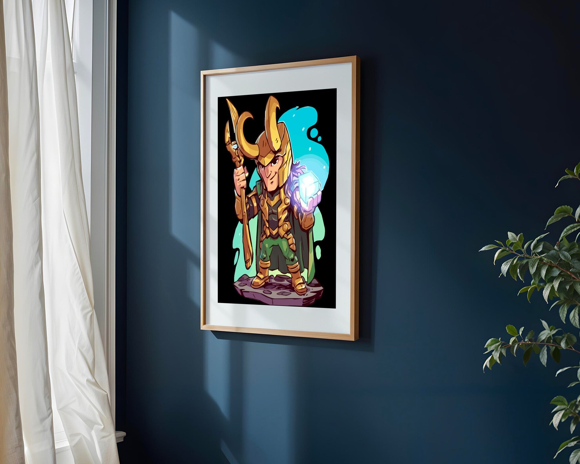 Loki con el Teseracto | Cuadro decorativo de Monkey Canvas