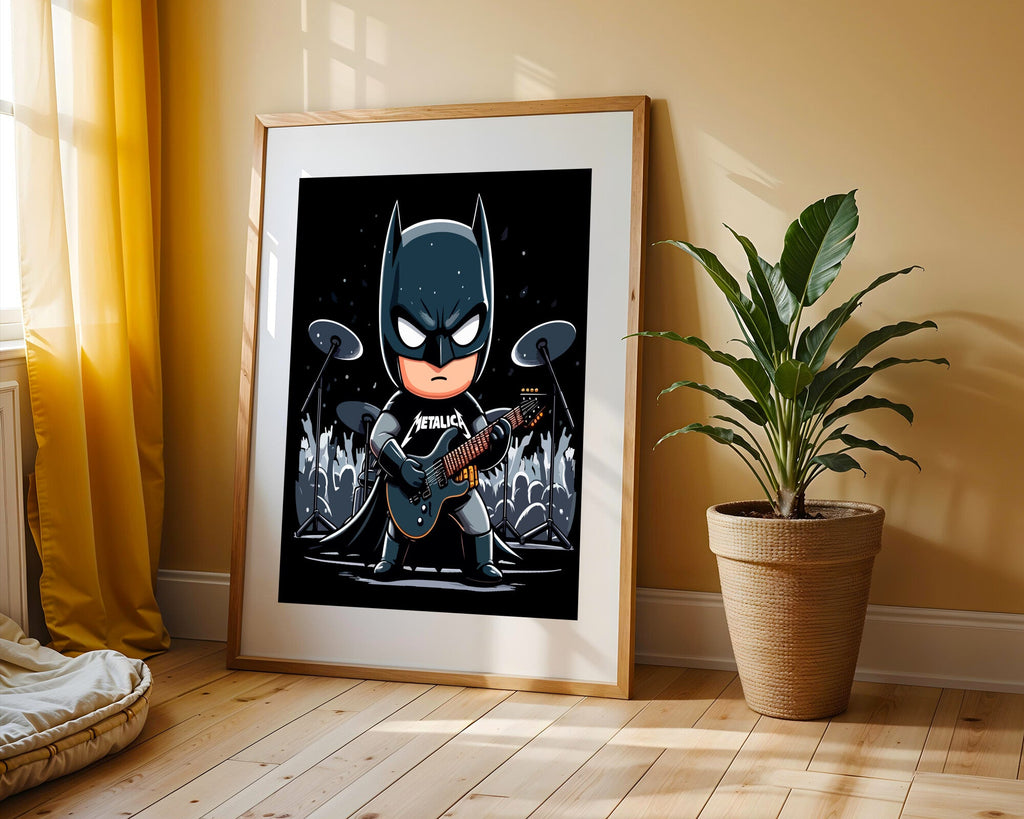 Batman Rockero Metallica | Cuadro decorativo de Monkey Canvas