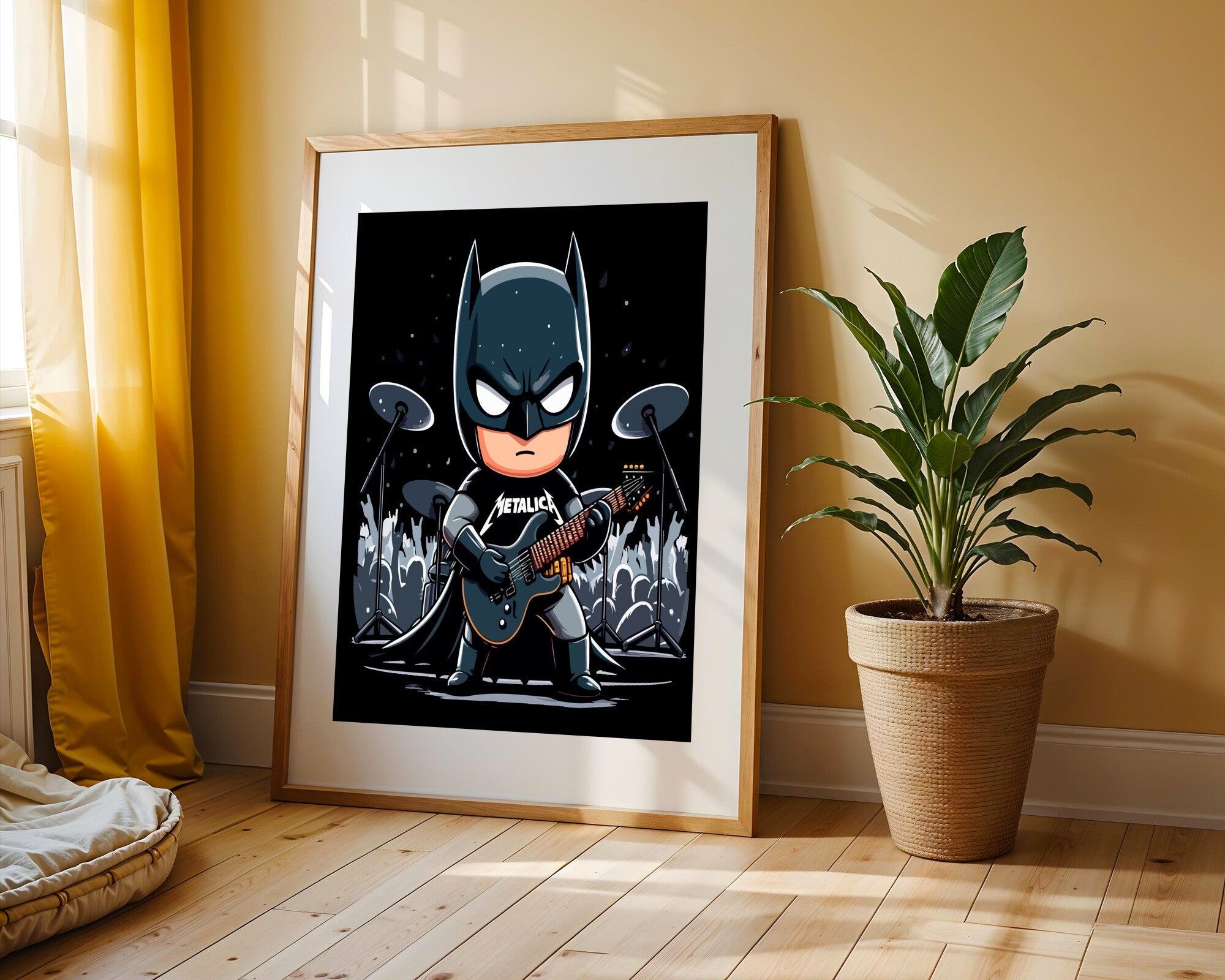 Batman Rockero Metallica | Cuadro decorativo de Monkey Canvas