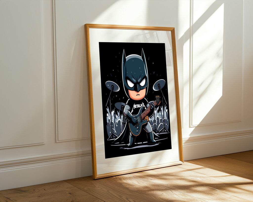Batman Rockero Metallica | Cuadro decorativo de Monkey Canvas