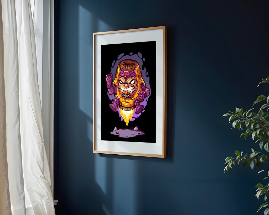 Robot Furioso con Propulsor | Cuadro decorativo de Monkey Canvas