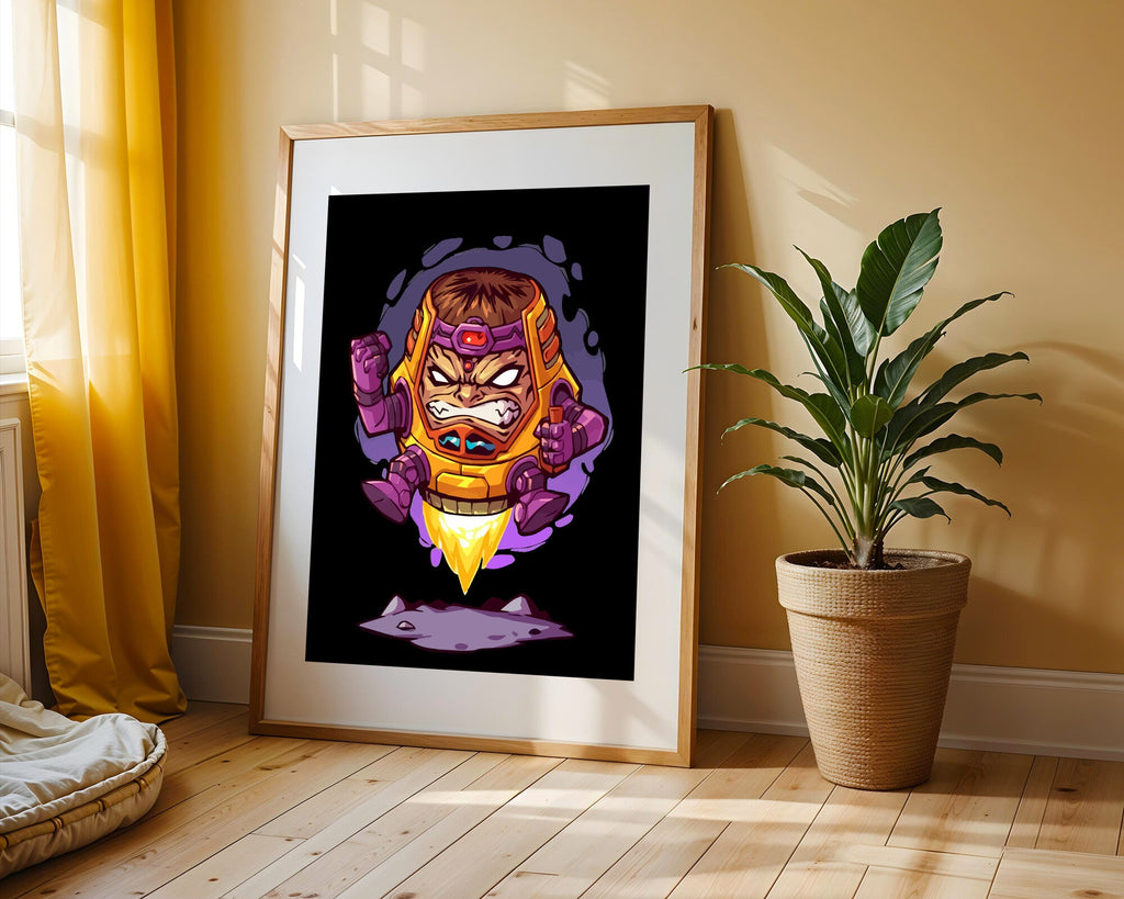 Robot Furioso con Propulsor | Cuadro decorativo de Monkey Canvas