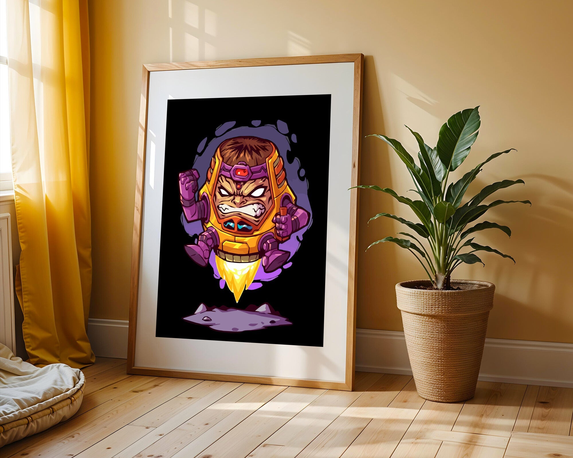 Robot Furioso con Propulsor | Cuadro decorativo de Monkey Canvas