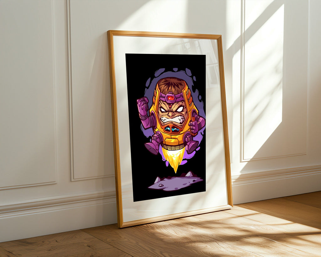 Robot Furioso con Propulsor | Cuadro decorativo de Monkey Canvas