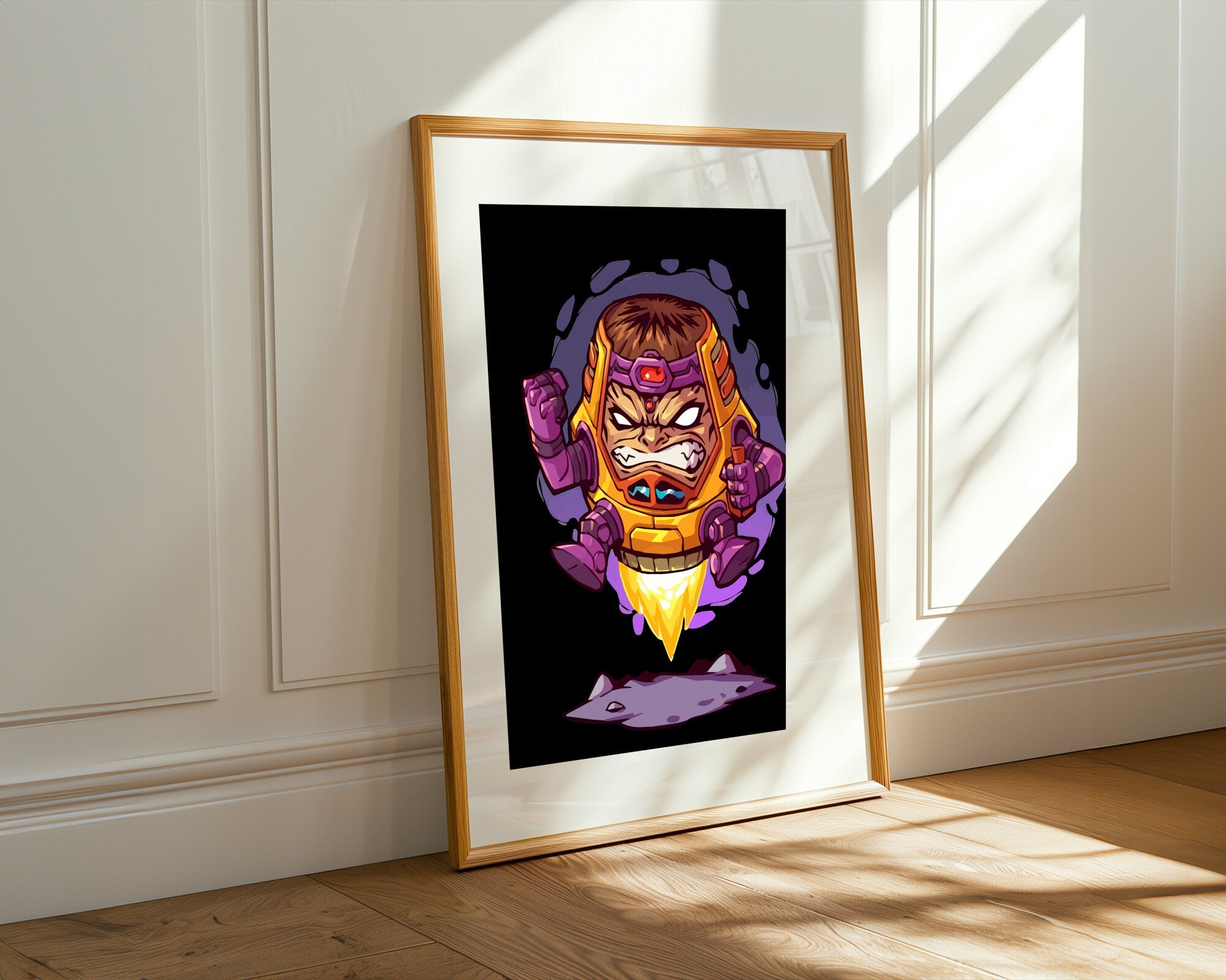 Robot Furioso con Propulsor | Cuadro decorativo de Monkey Canvas