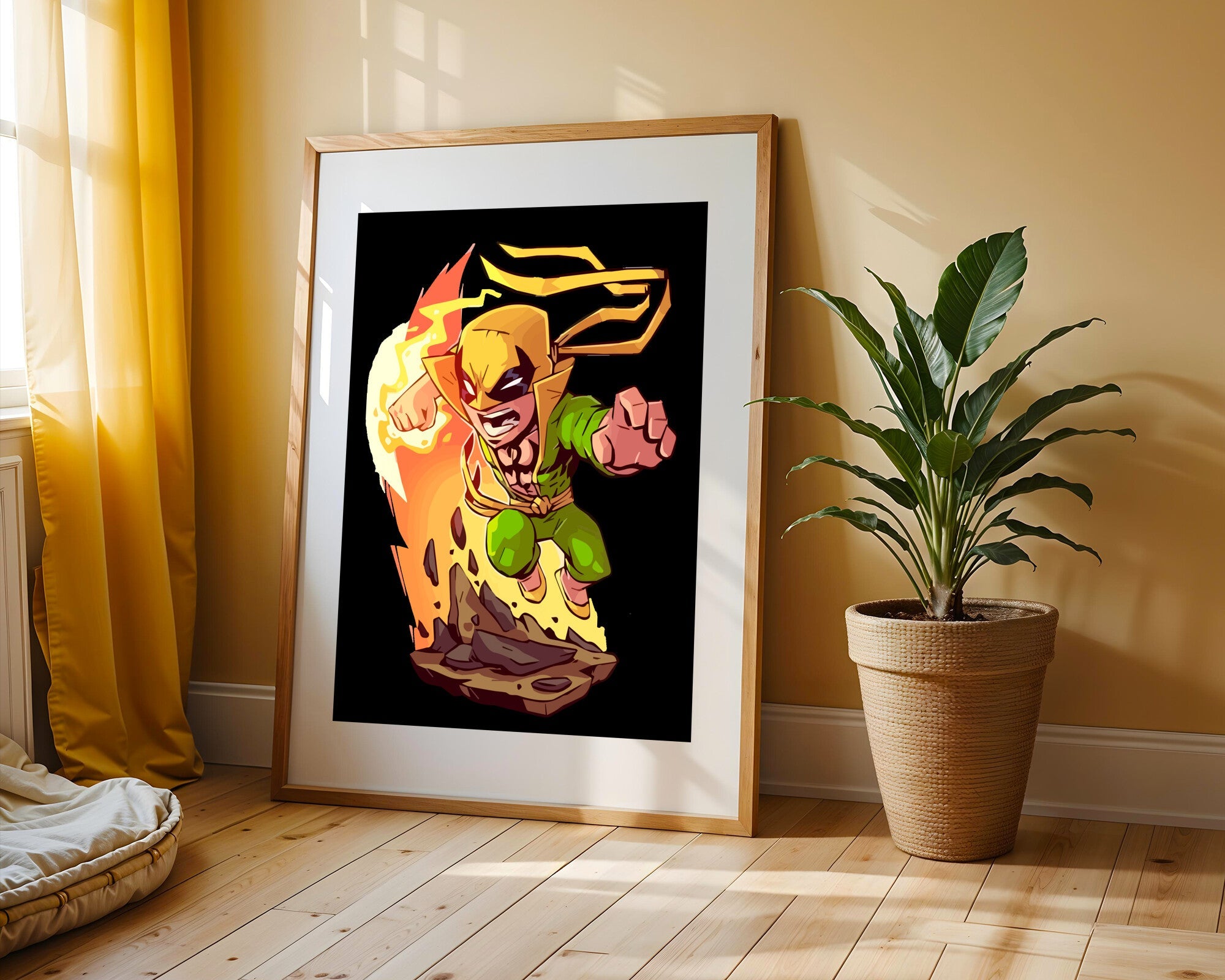 Iron Fist Puño Encendido | Cuadro decorativo de Monkey Canvas