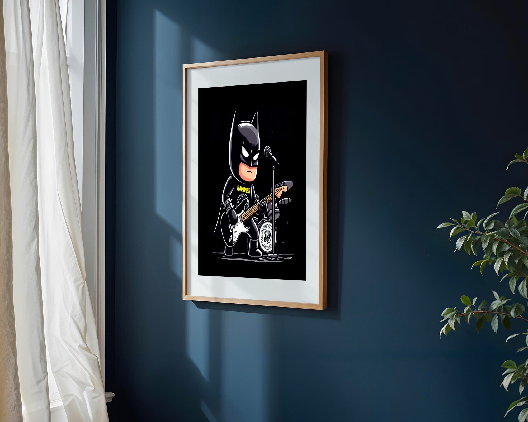Batman Fan de Ramones | Cuadro decorativo de Monkey Canvas