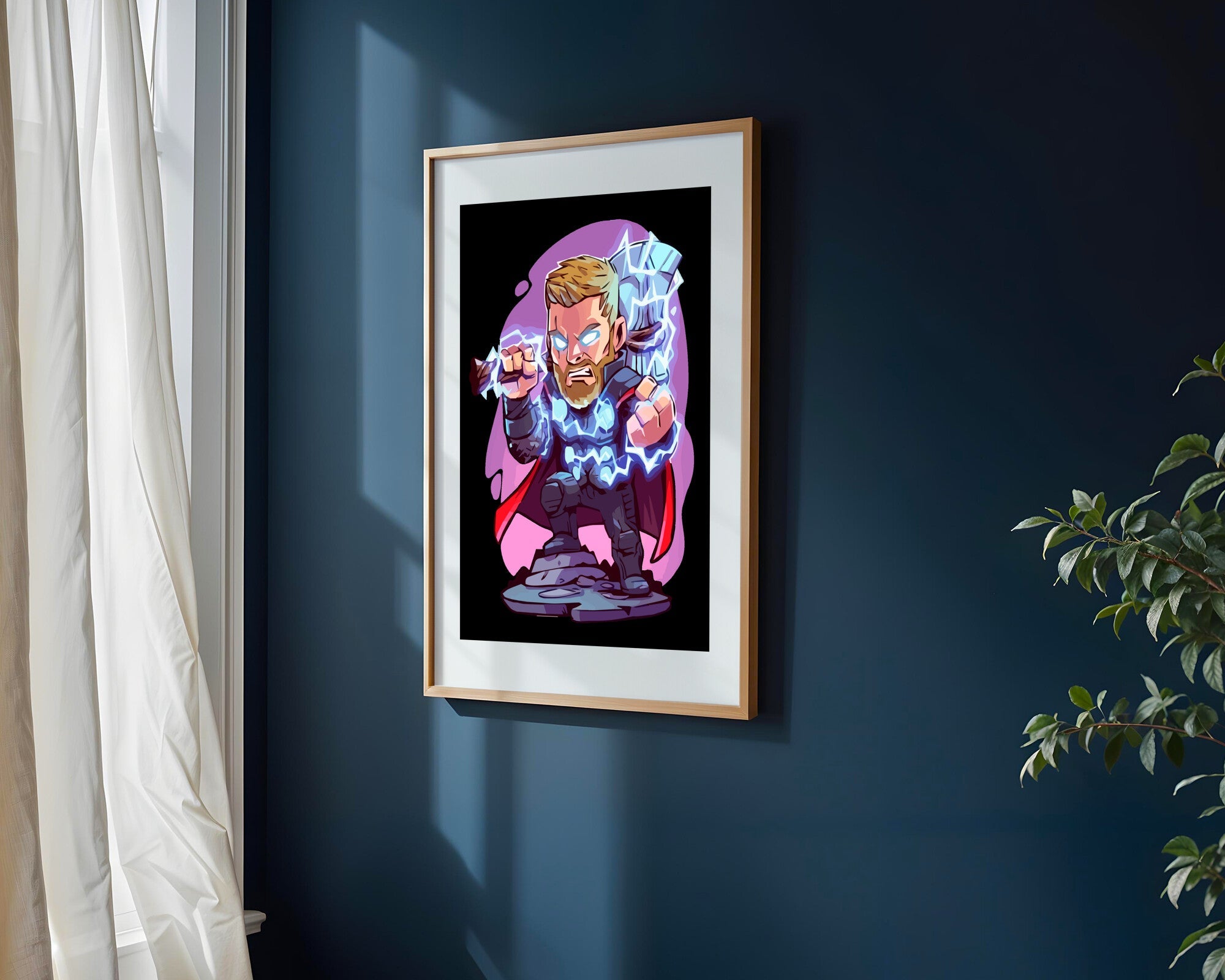 Thor Tormenta Eléctrica | Cuadro decorativo de Monkey Canvas