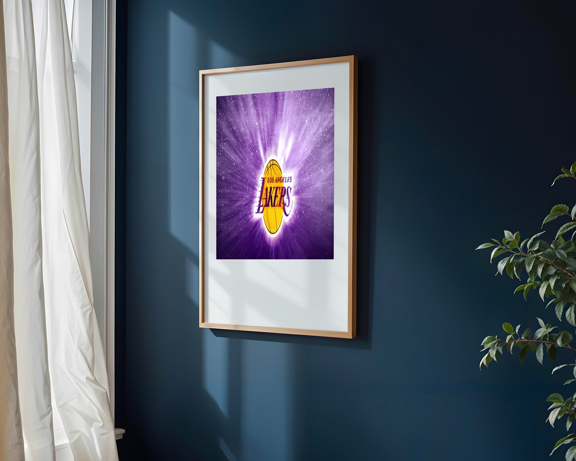 Lakers Destello Purpura | Cuadro decorativo de Monkey Canvas