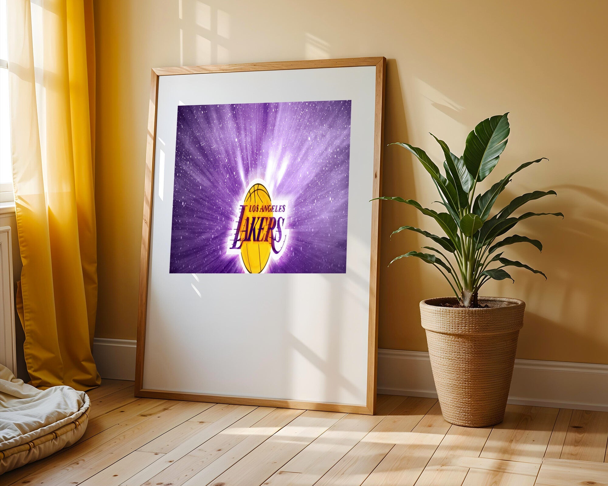 Lakers Destello Purpura | Cuadro decorativo de Monkey Canvas