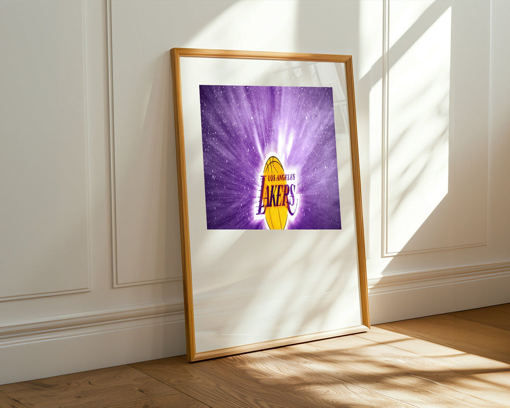 Lakers Destello Purpura | Cuadro decorativo de Monkey Canvas