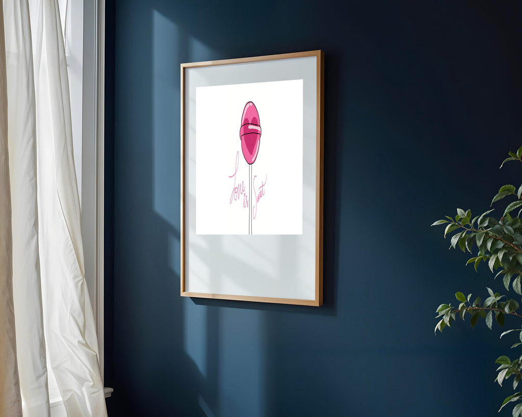 Piruleta Love is Sweet | Cuadro decorativo de Monkey Canvas