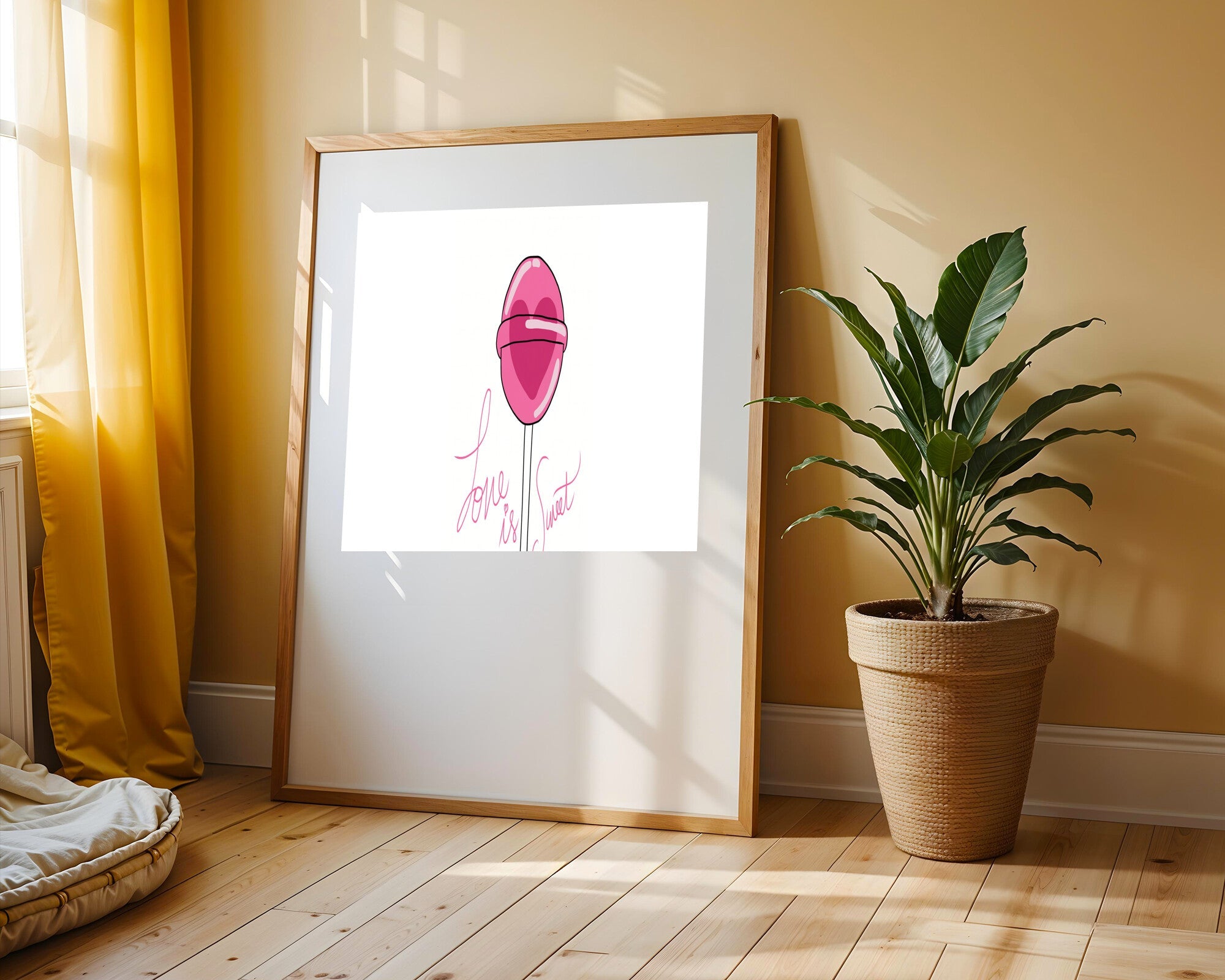 Piruleta Love is Sweet | Cuadro decorativo de Monkey Canvas