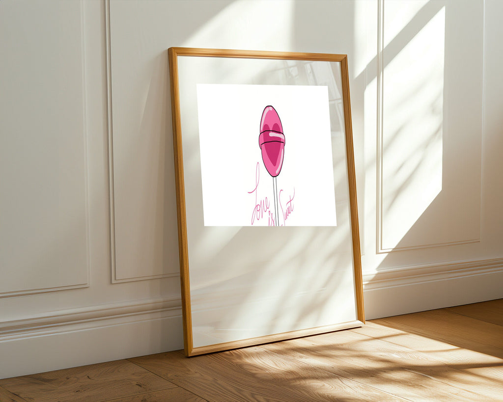 Piruleta Love is Sweet | Cuadro decorativo de Monkey Canvas