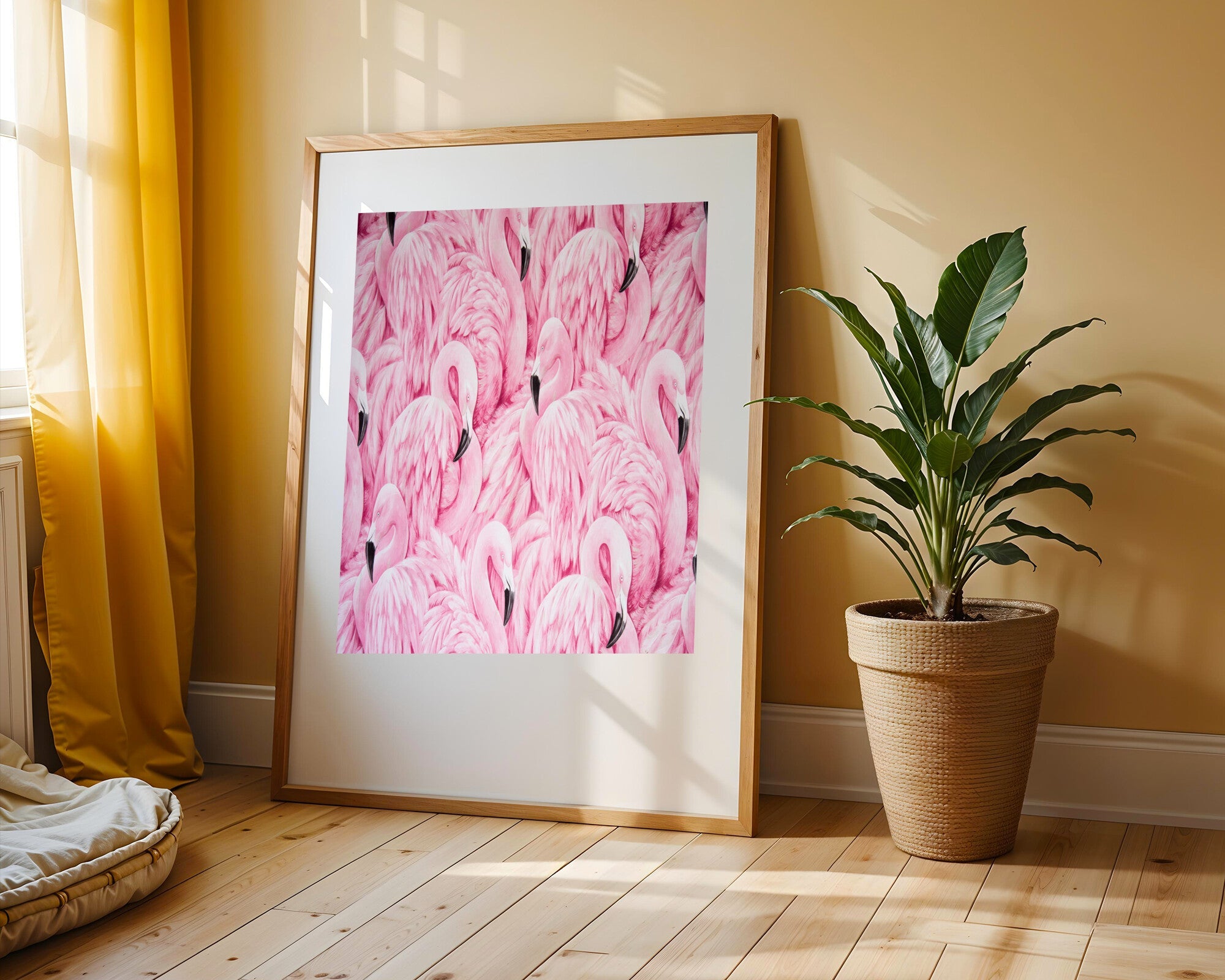 Flamencos Rosa Patron | Cuadro decorativo de Monkey Canvas