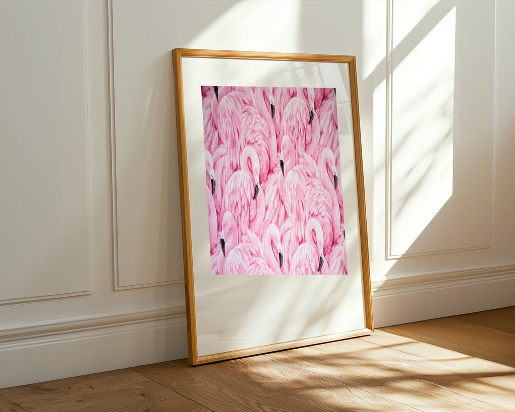 Flamencos Rosa Patron | Cuadro decorativo de Monkey Canvas