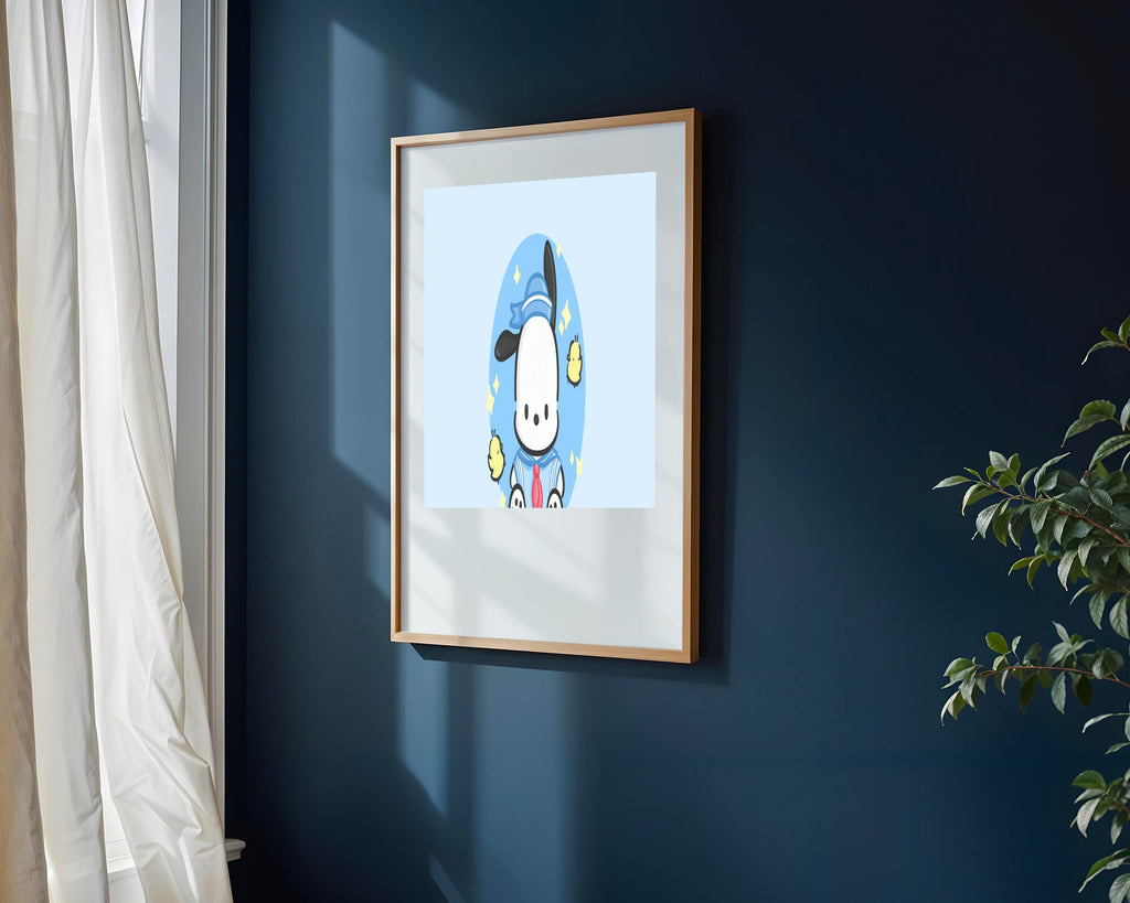 Pochacco Marinero Kawaii | Cuadro decorativo de Monkey Canvas