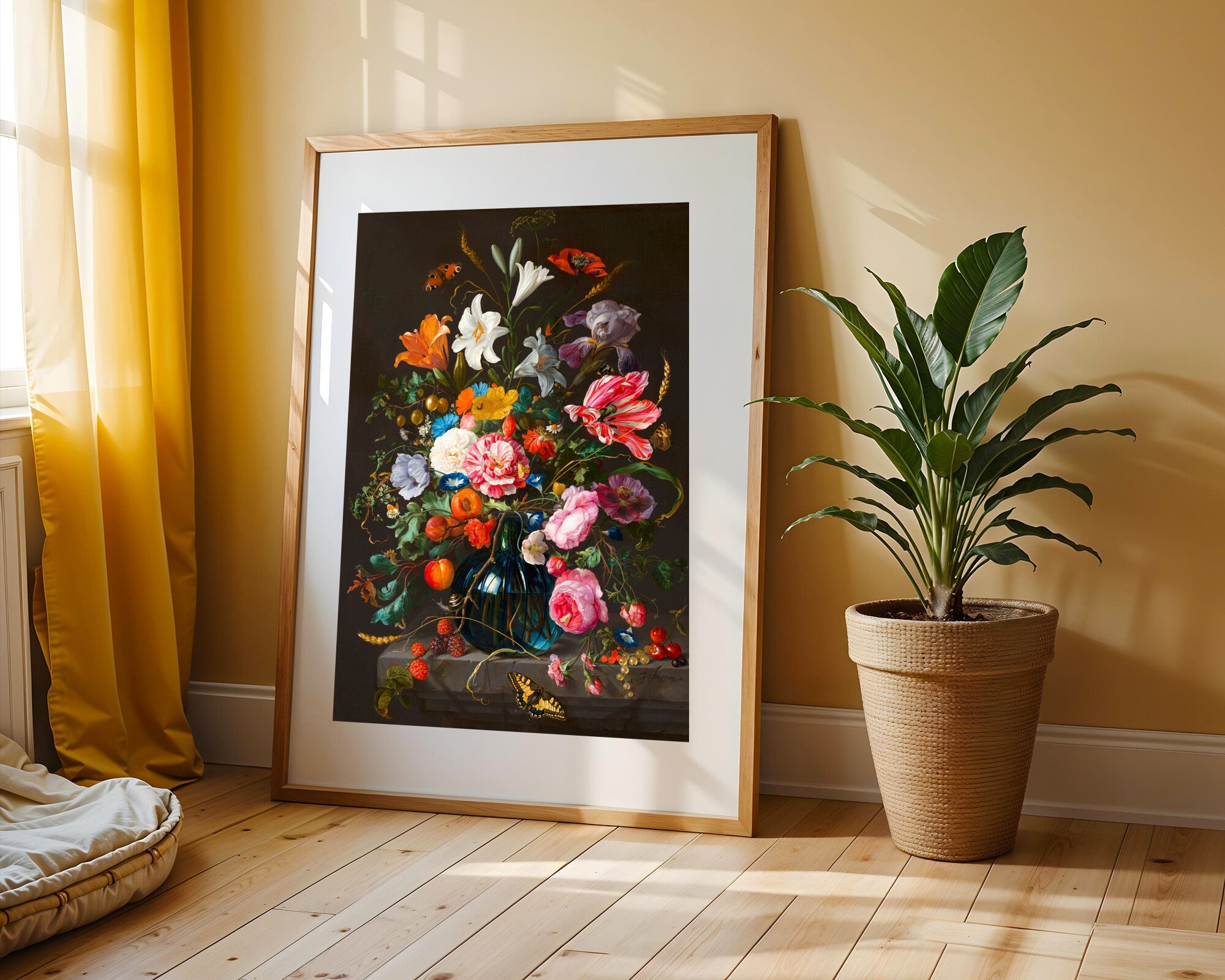 Lirios y Rosas en Cristal | Cuadro decorativo de Monkey Canvas