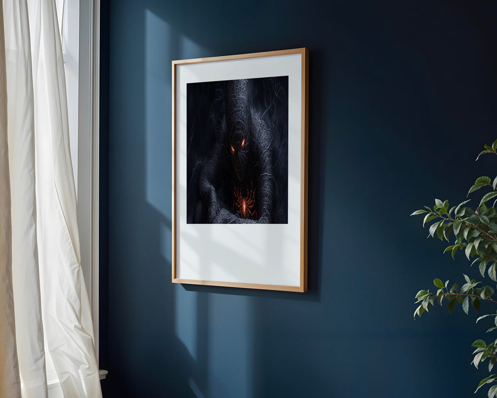 Arana Oscura Ojos de Fuego | Cuadro decorativo de Monkey Canvas