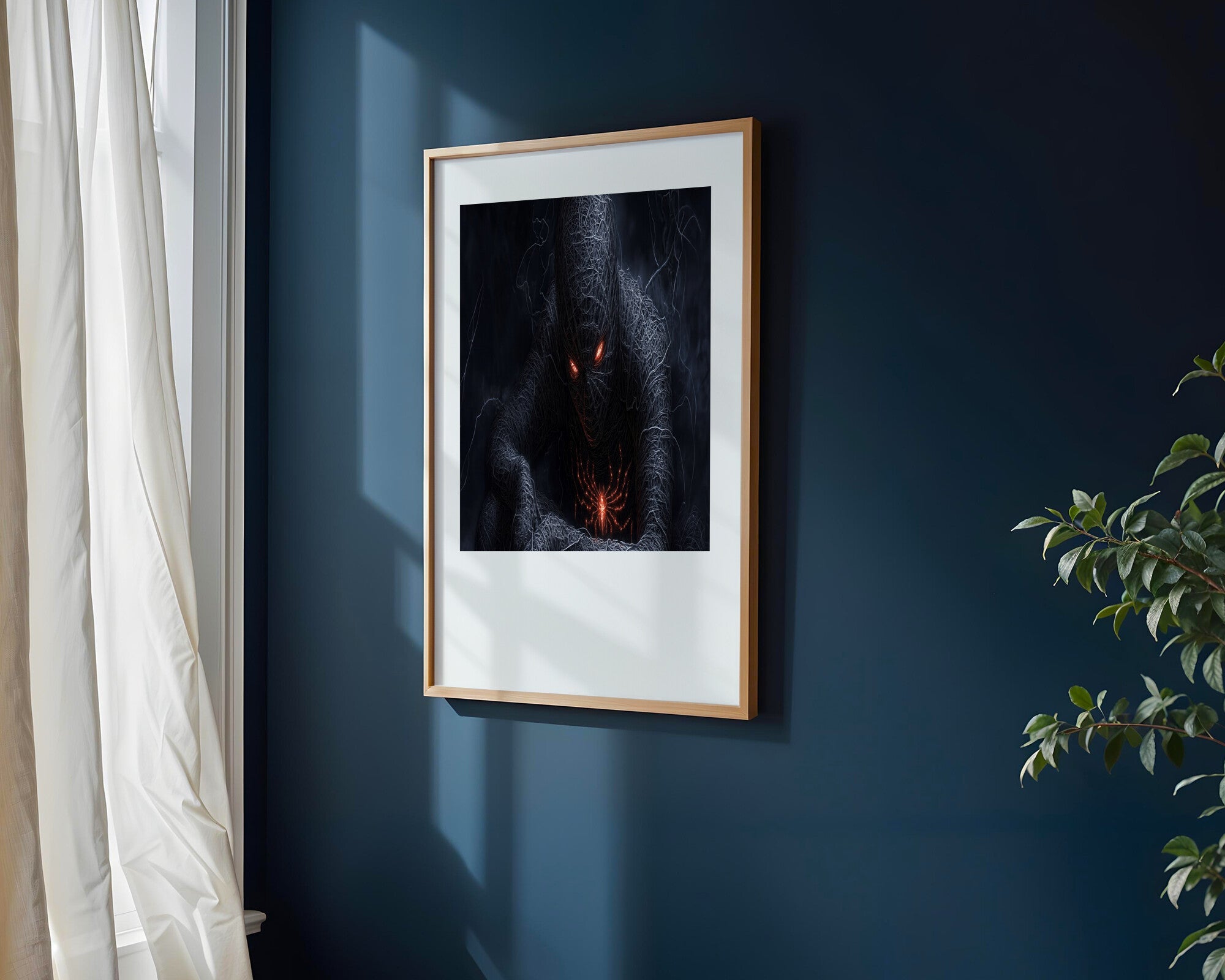 Arana Oscura Ojos de Fuego | Cuadro decorativo de Monkey Canvas