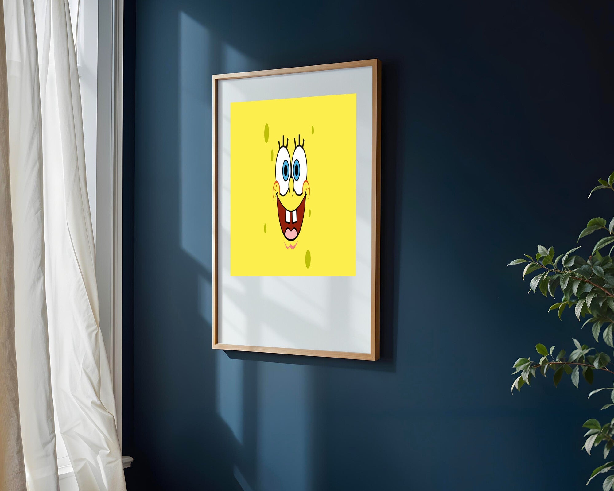 Bob Esponja Sonrisa Amarilla | Cuadro decorativo de Monkey Canvas