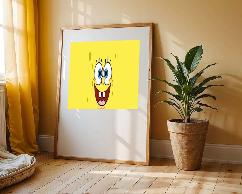 Bob Esponja Sonrisa Amarilla | Cuadro decorativo de Monkey Canvas