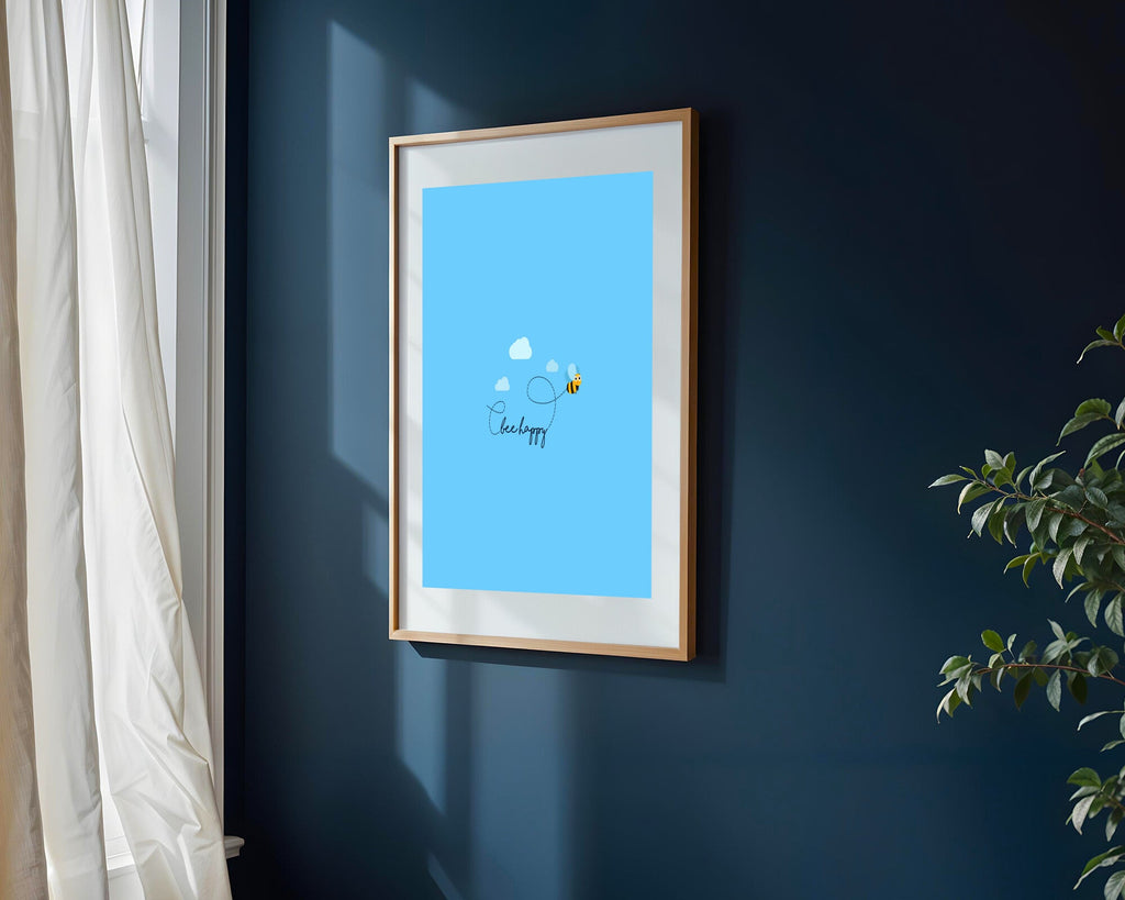 Abeja Feliz Bee Happy | Cuadro decorativo de Monkey Canvas