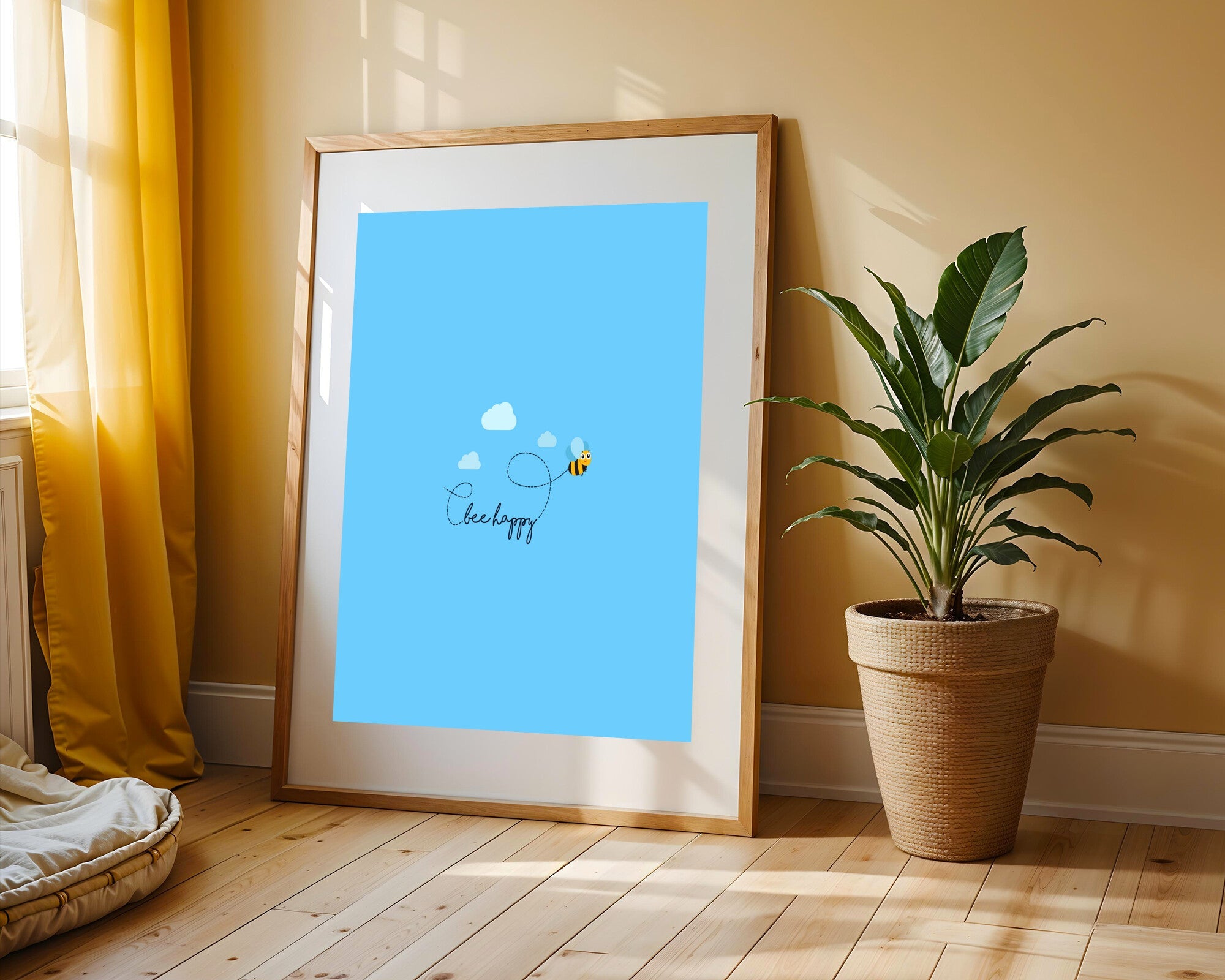 Abeja Feliz Bee Happy | Cuadro decorativo de Monkey Canvas