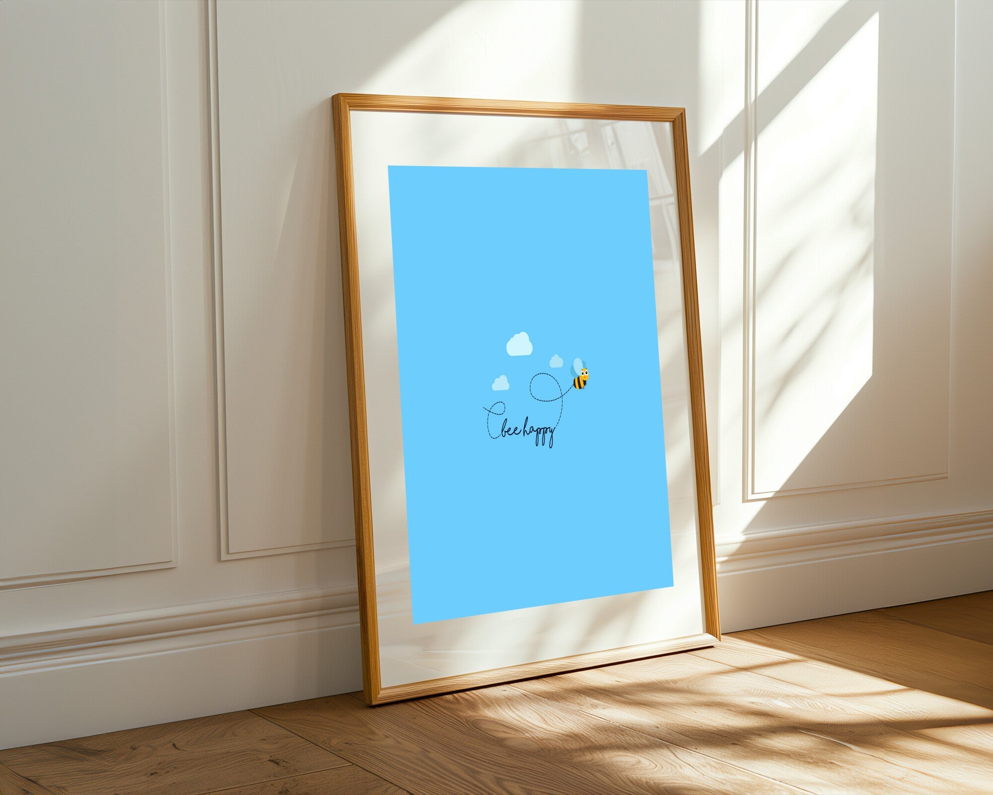 Abeja Feliz Bee Happy | Cuadro decorativo de Monkey Canvas