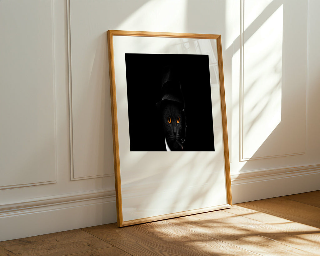 Gato Padrino con Puro | Cuadro decorativo de Monkey Canvas