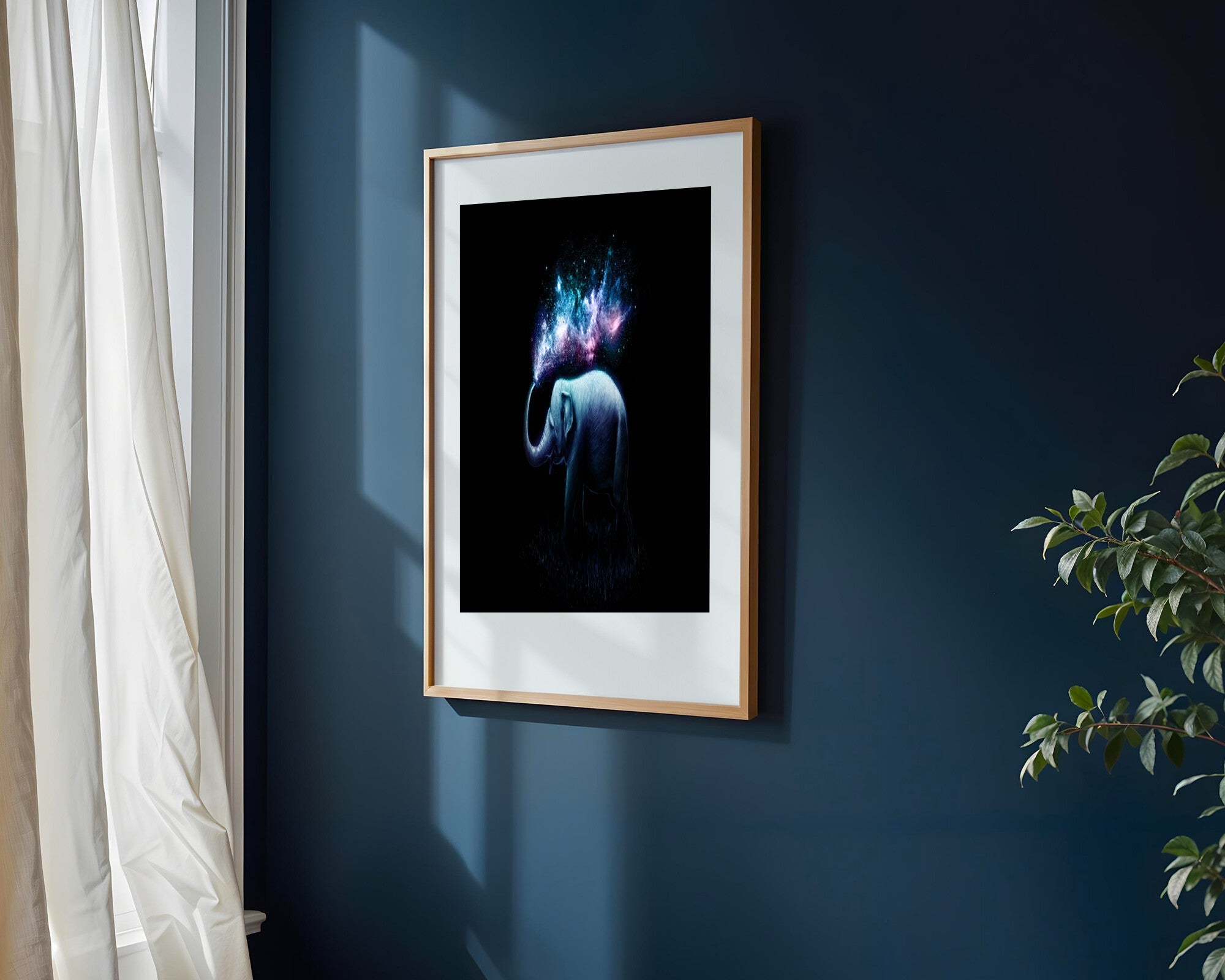 Elefante Galaxia Mistica | Cuadro decorativo de Monkey Canvas