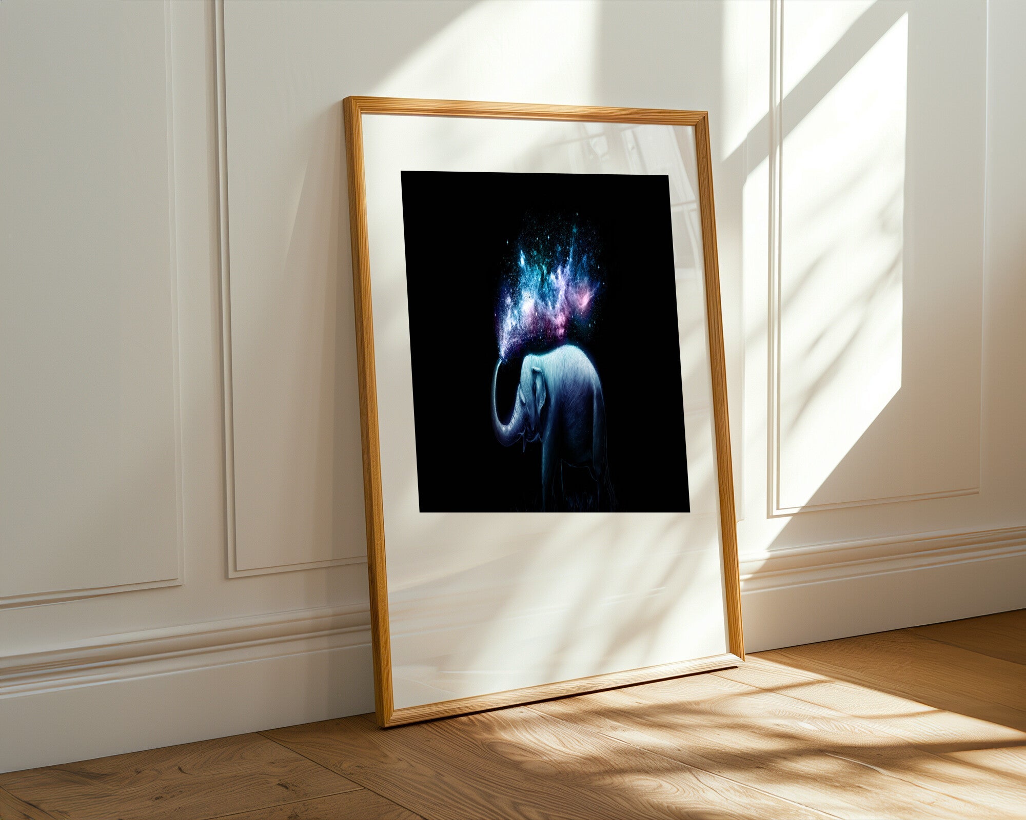 Elefante Galaxia Mistica | Cuadro decorativo de Monkey Canvas