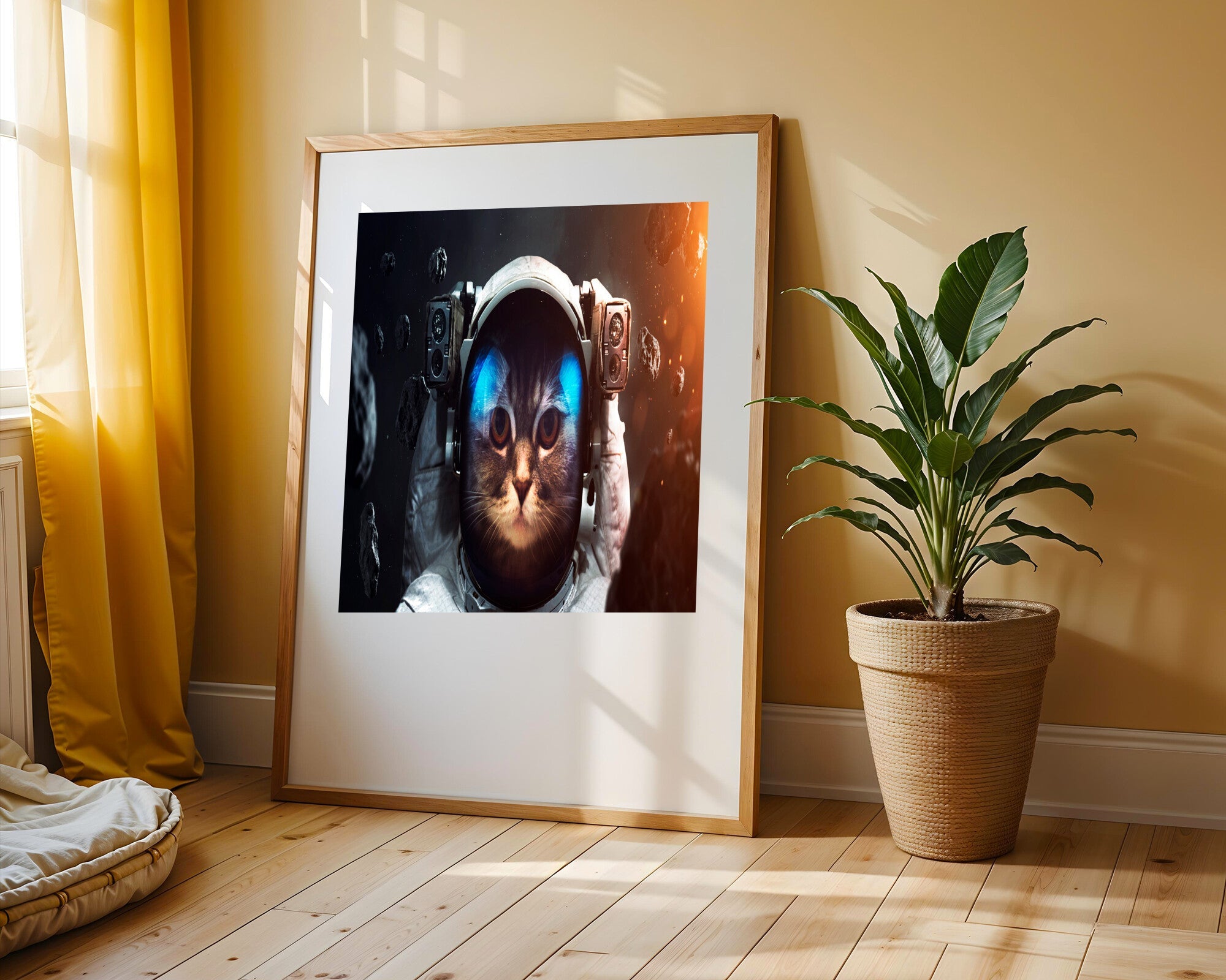 Astronauta Felino Espacial | Cuadro decorativo de Monkey Canvas