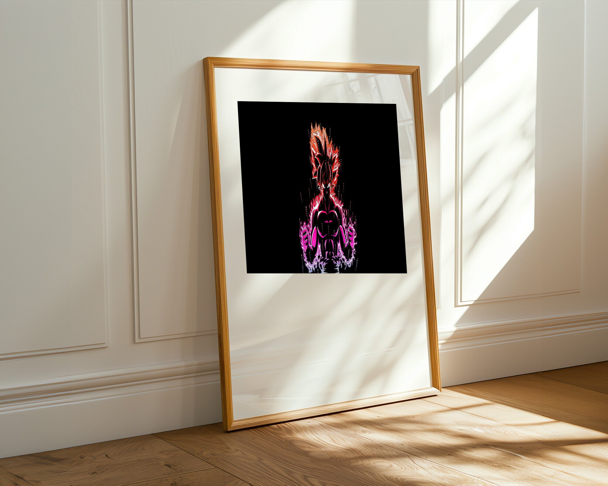 Goku Ultra Instinto Fuego | Cuadro decorativo de Monkey Canvas